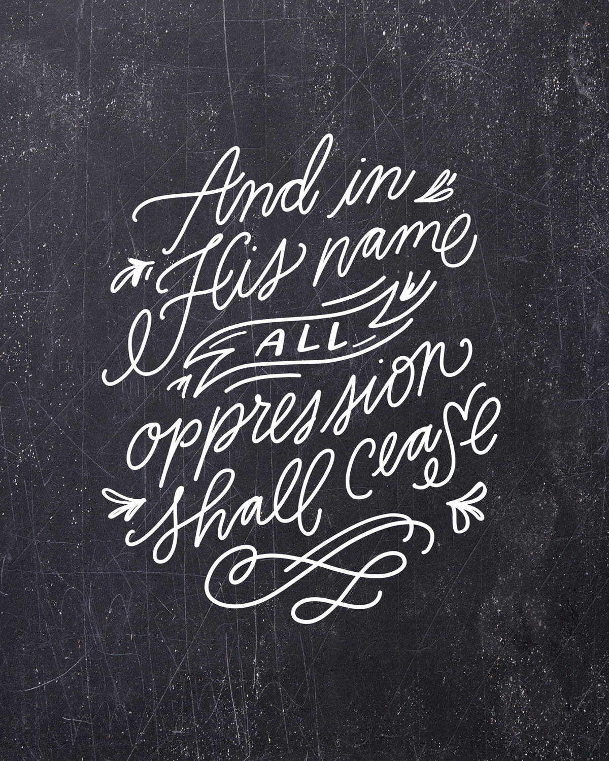 All Oppression Shall Cease Canvas Wall Art