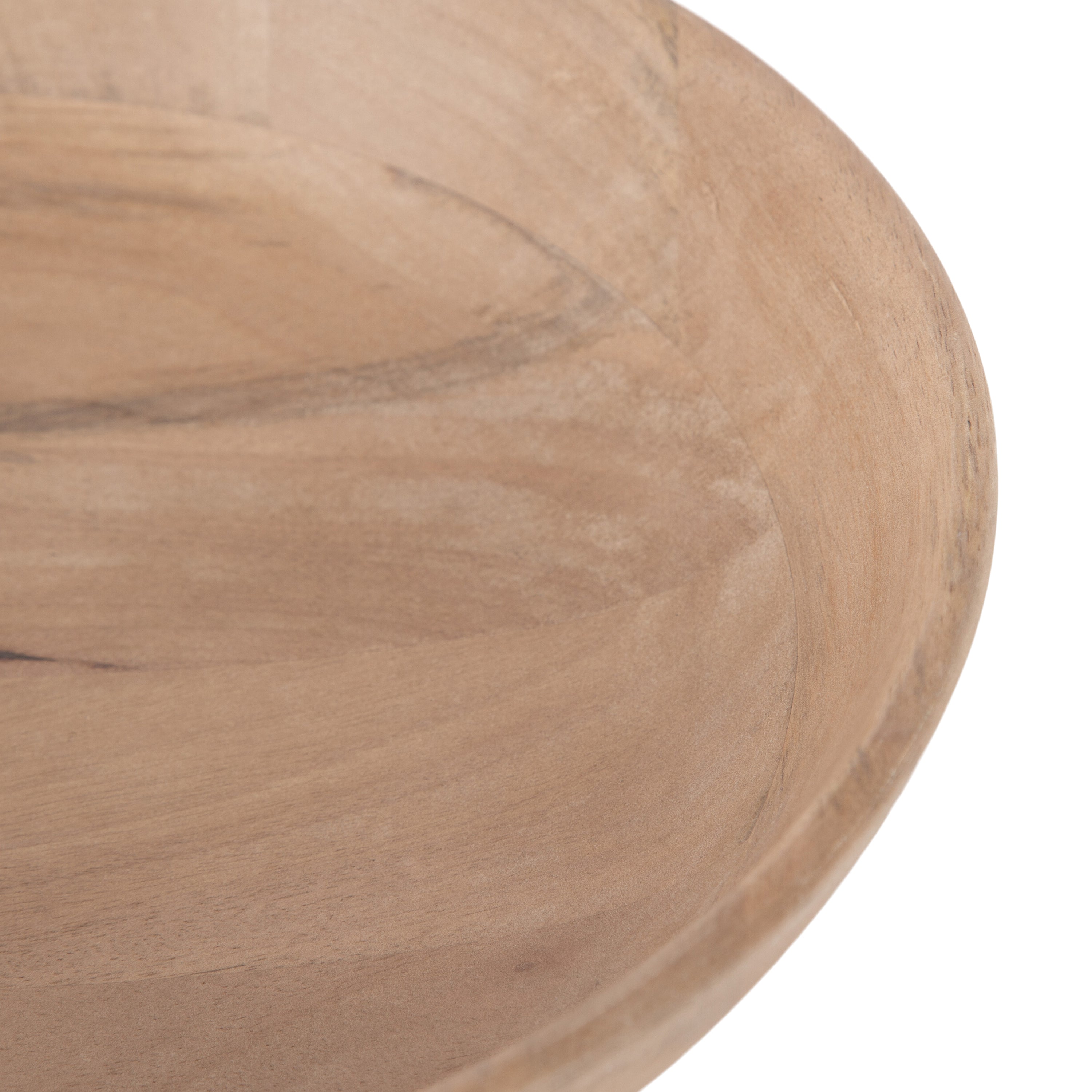 Rooks Ribbed Wood Bowl