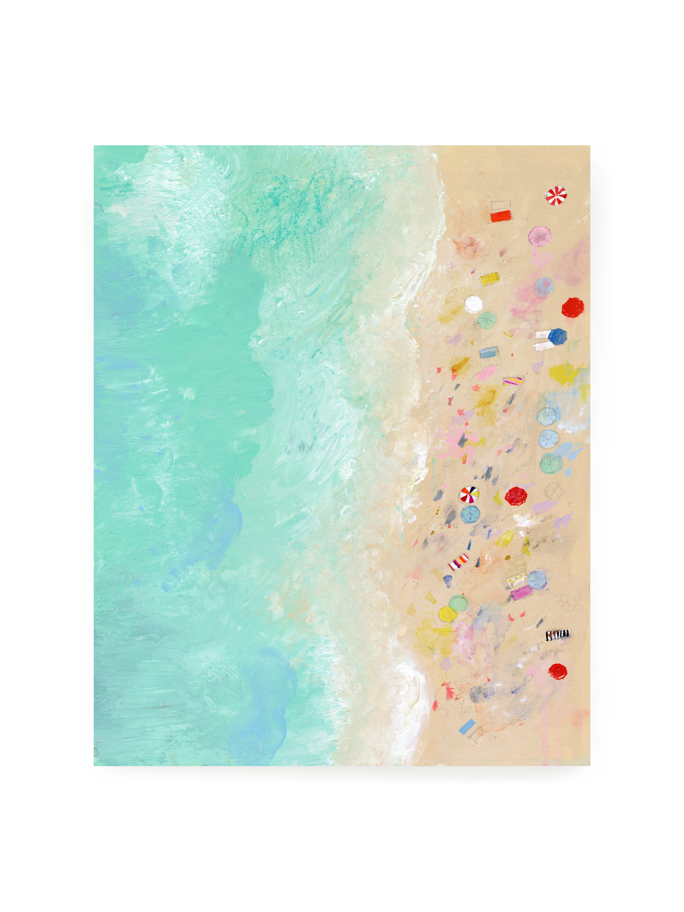 Beach Holiday! Luxe Art Print
