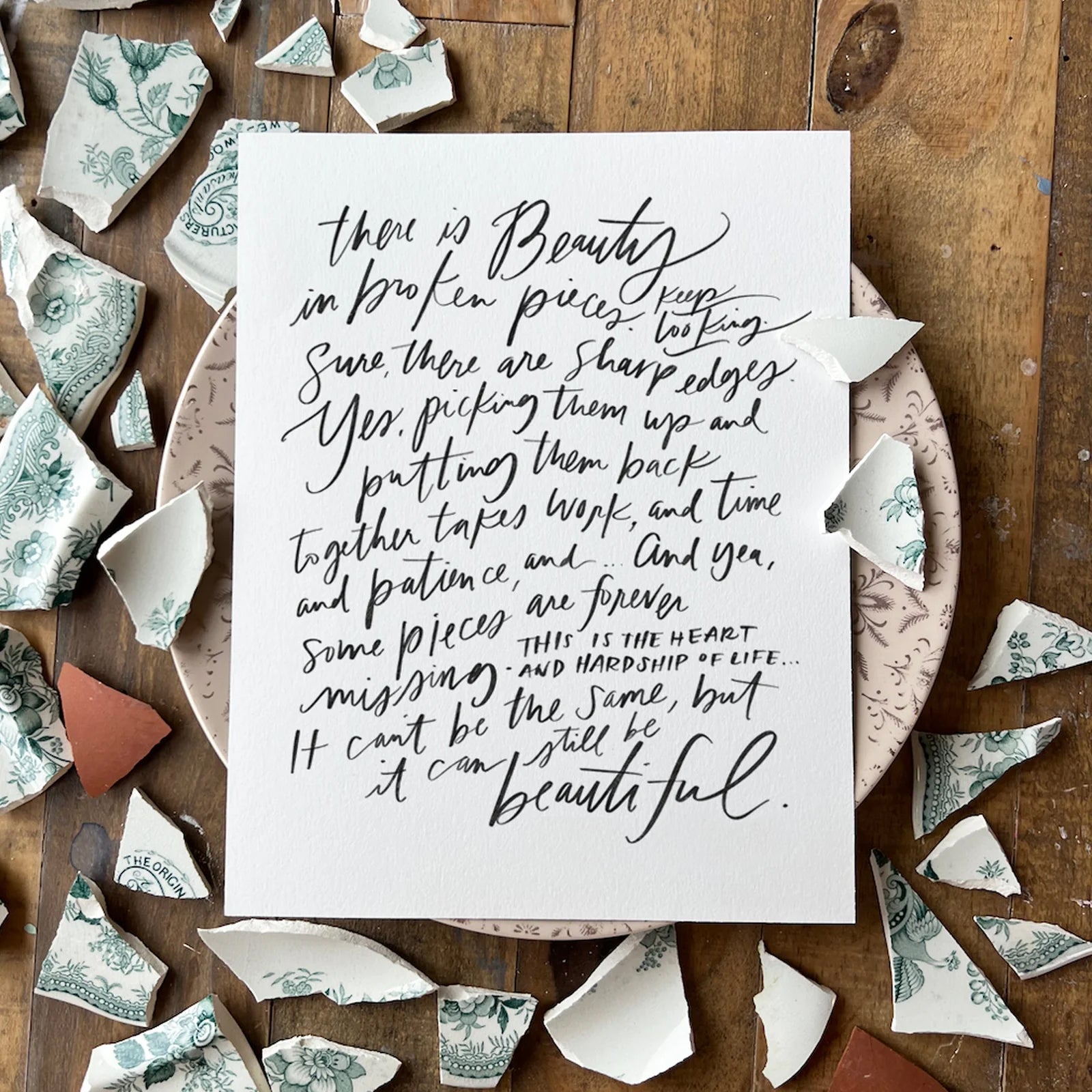 Beauty In Broken Pieces Canvas Wall Art