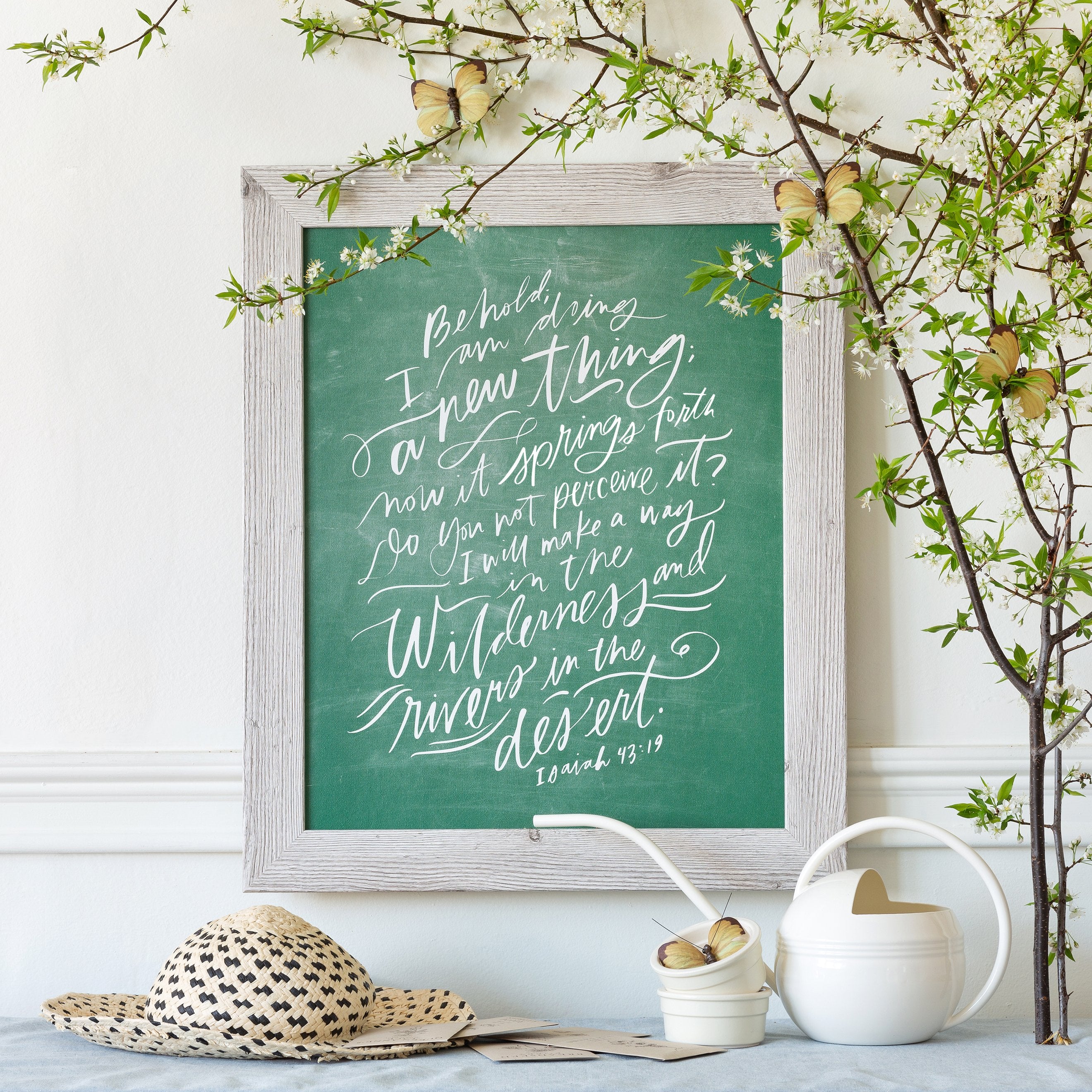 I Am Doing A New Thing (Schoolhouse) Luxe Art Print