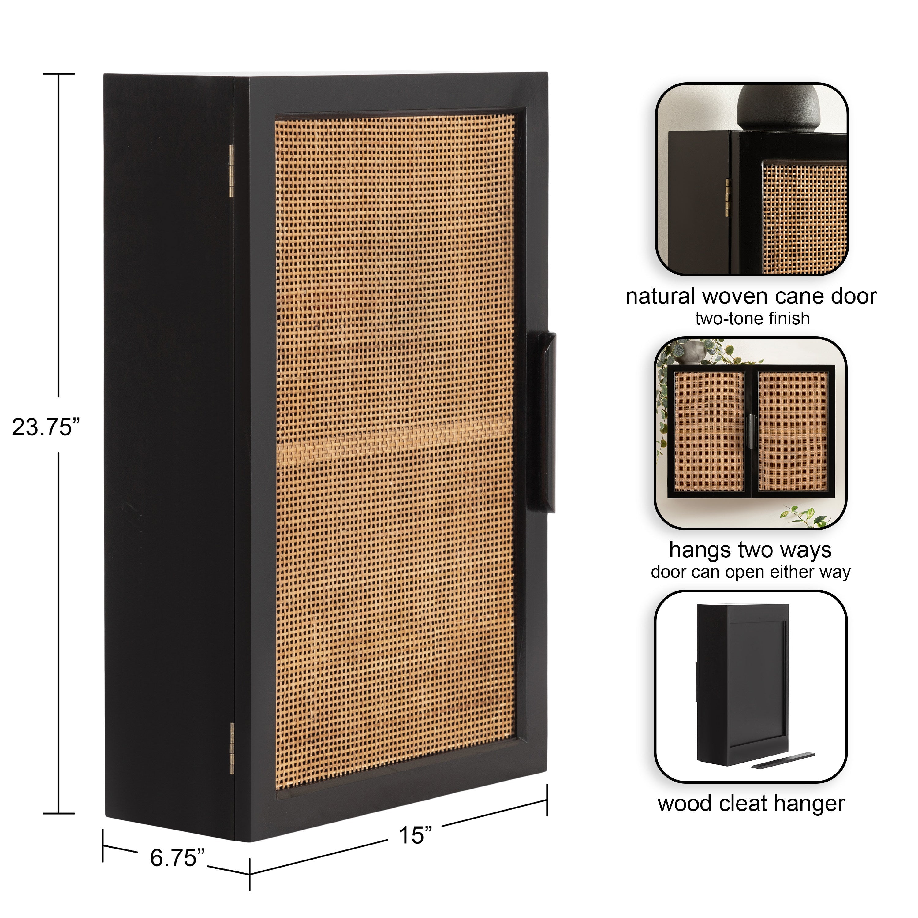Ori Rattan Wall Cabinet
