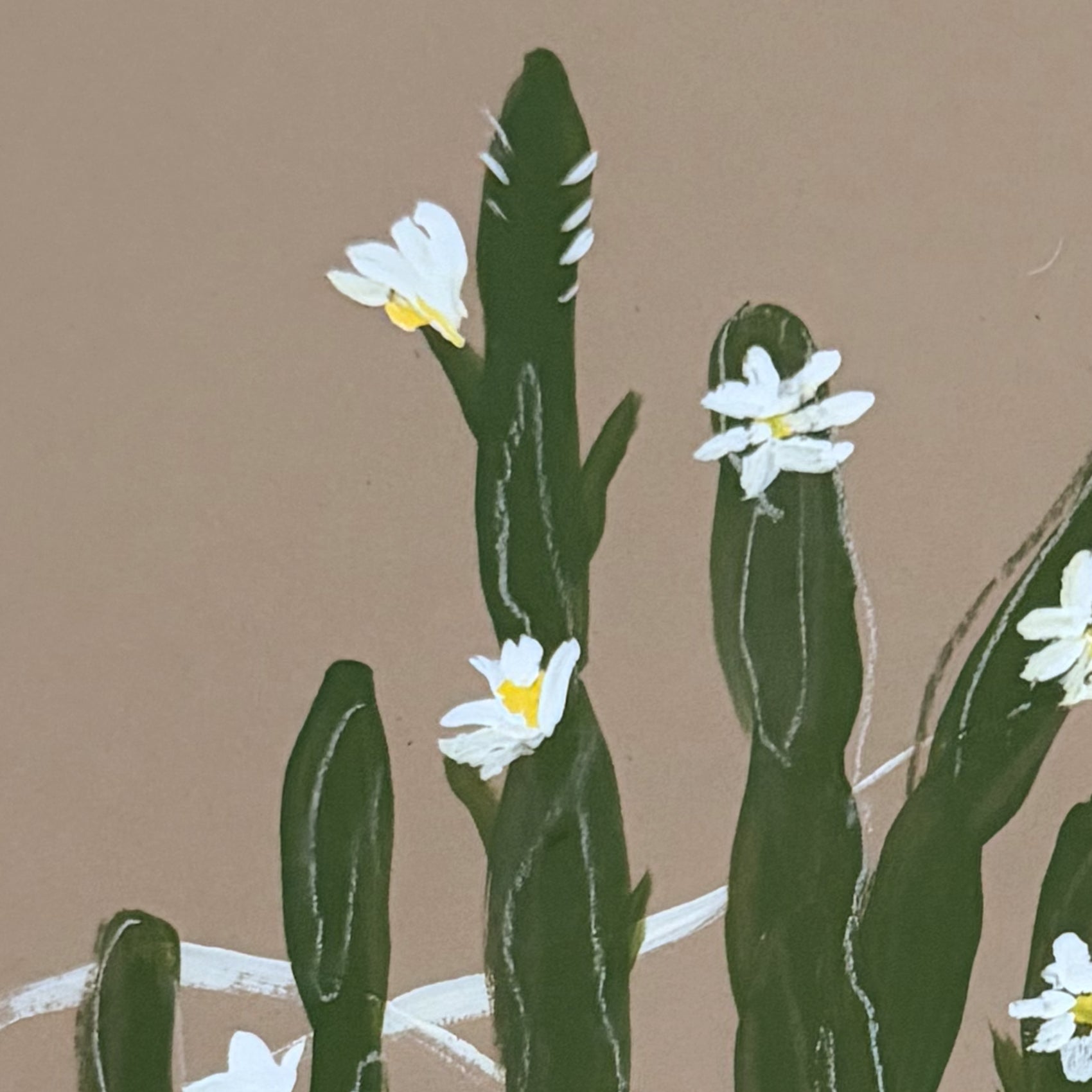 Blooming Cactus Luxe Art Print