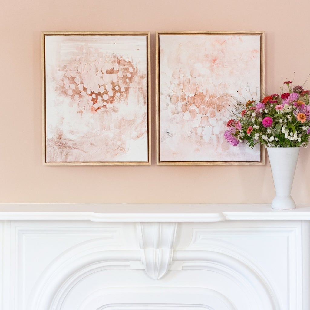 Blush Bungalow Canvas Wall Art