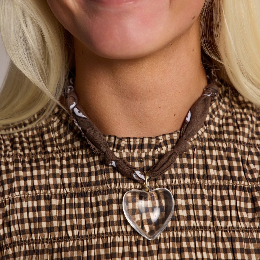 Brown Bandana Charm Necklace