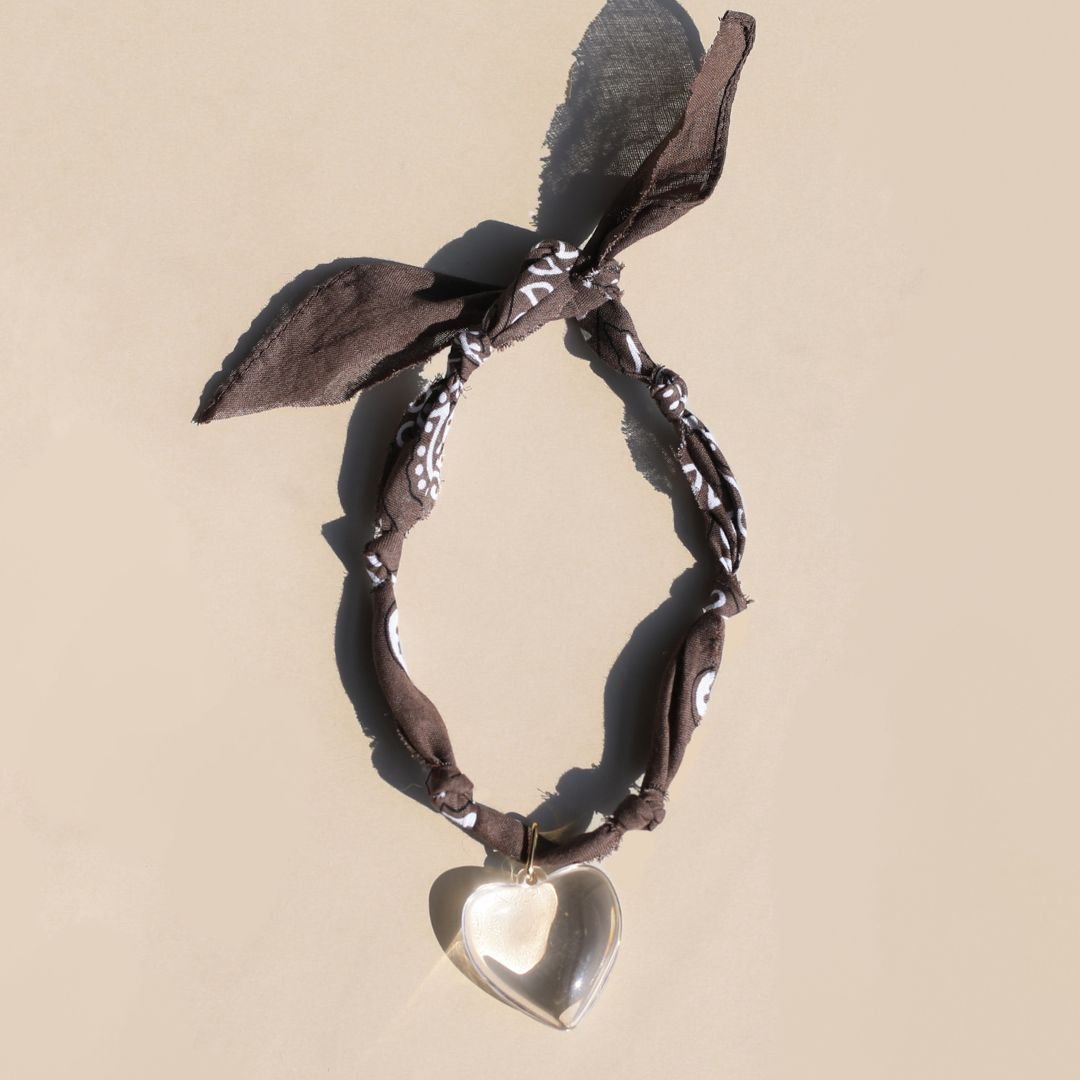 Brown Bandana Charm Necklace