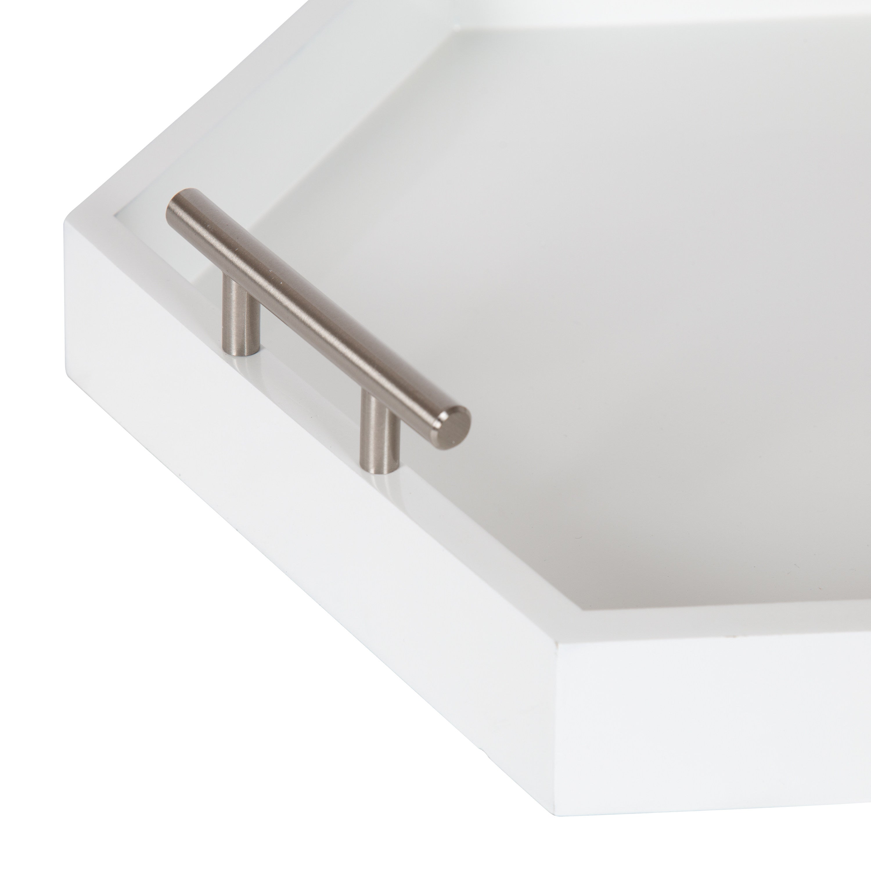 Lipton Hexagon Decorative Tray with Metal Handles