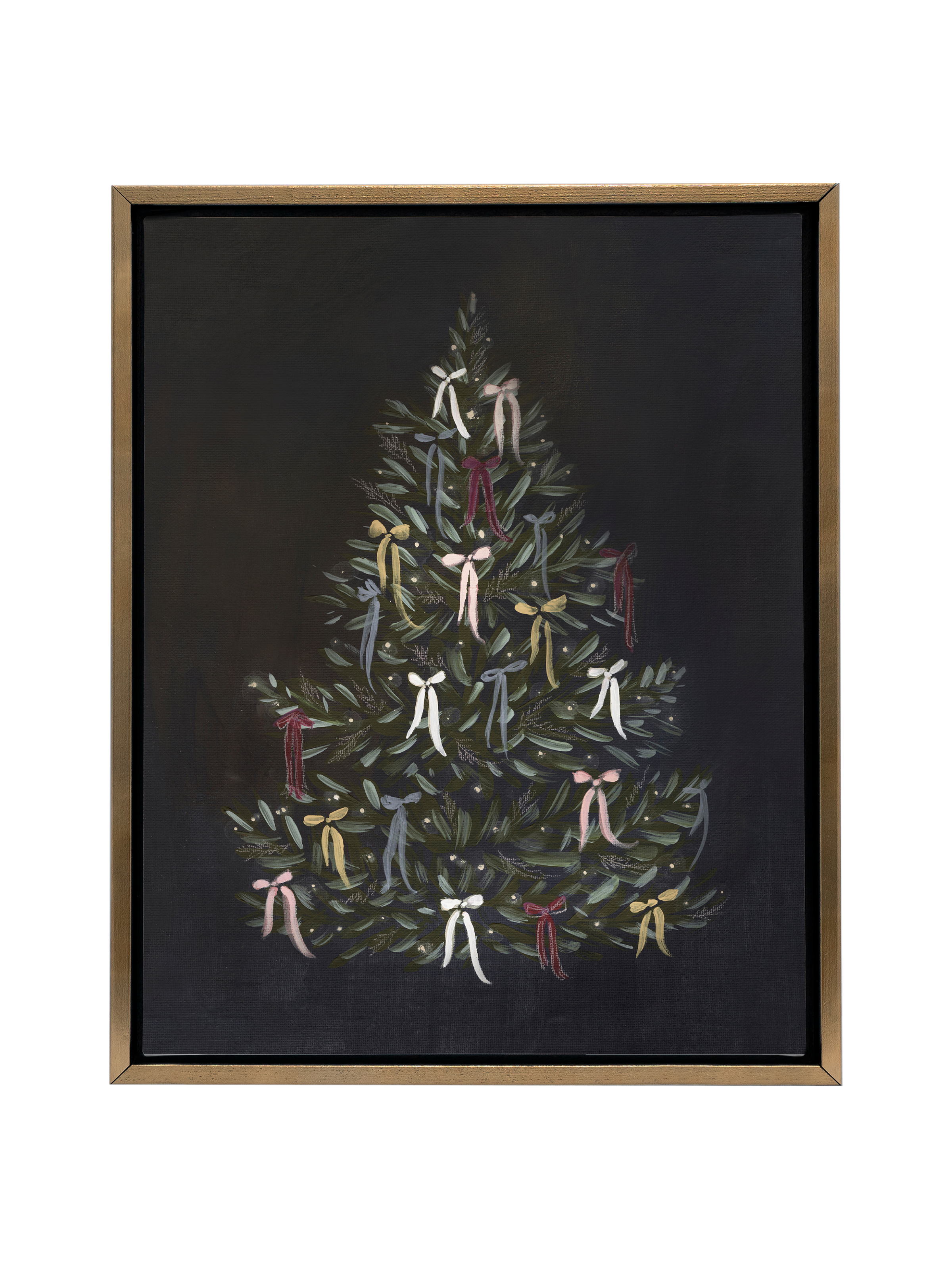 Christmas Tree with Bows | Canvas