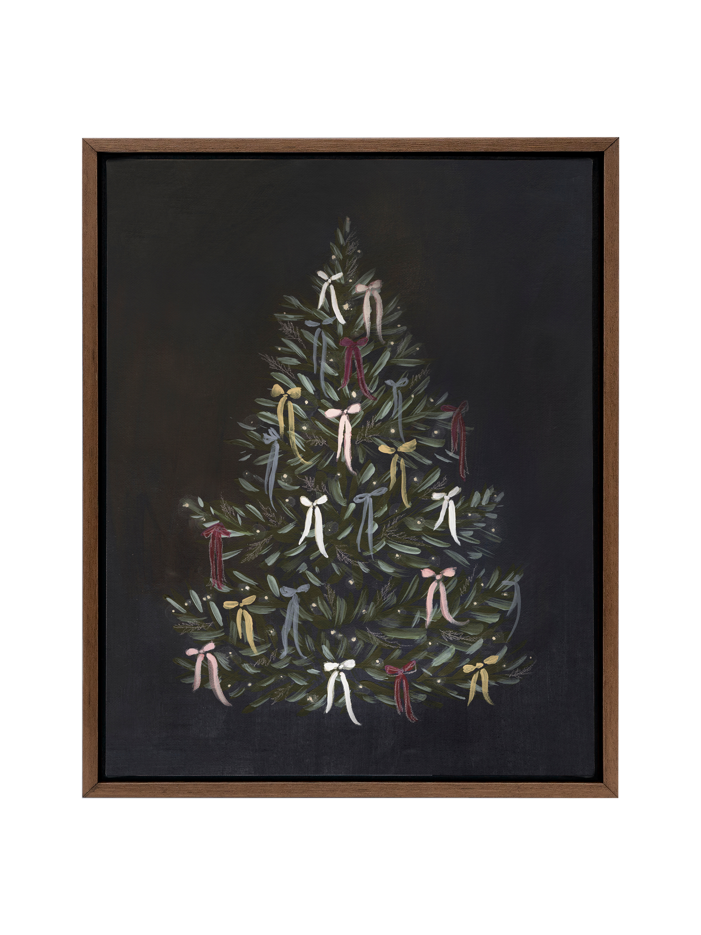 Christmas Tree with Bows | Canvas