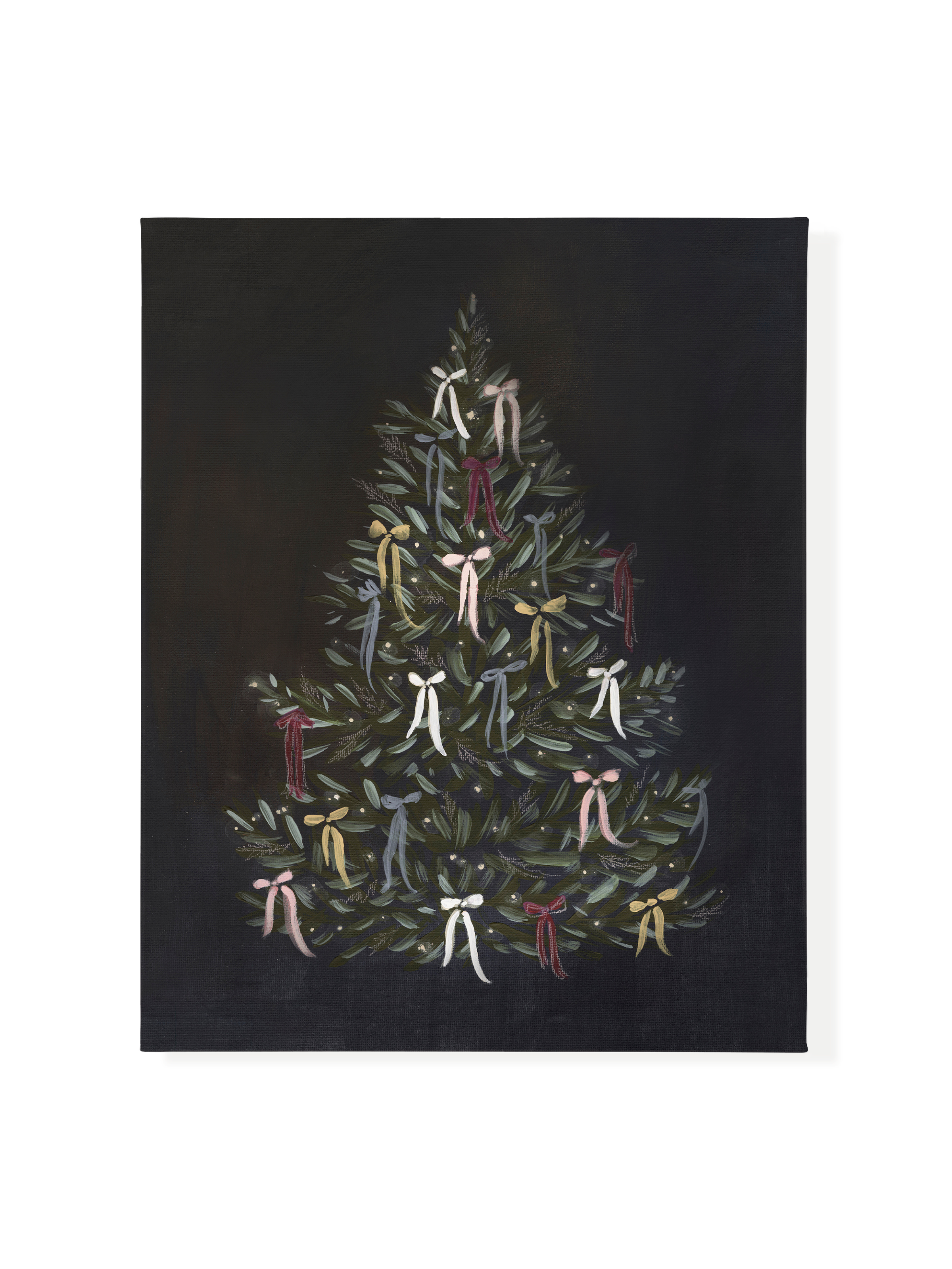 Christmas Tree with Bows | Canvas