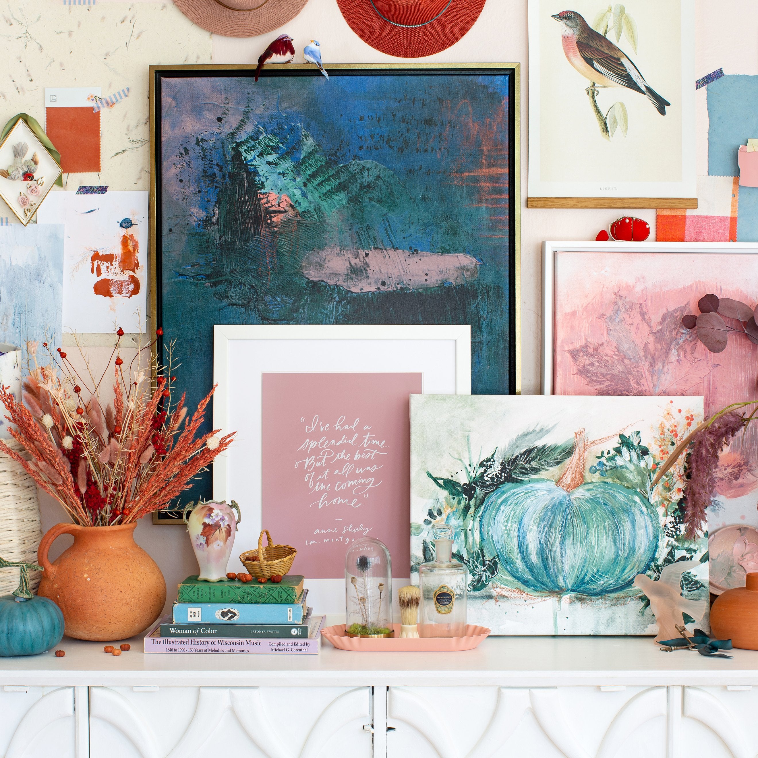 The Best Was Coming Home (Mauve) Luxe Art Print