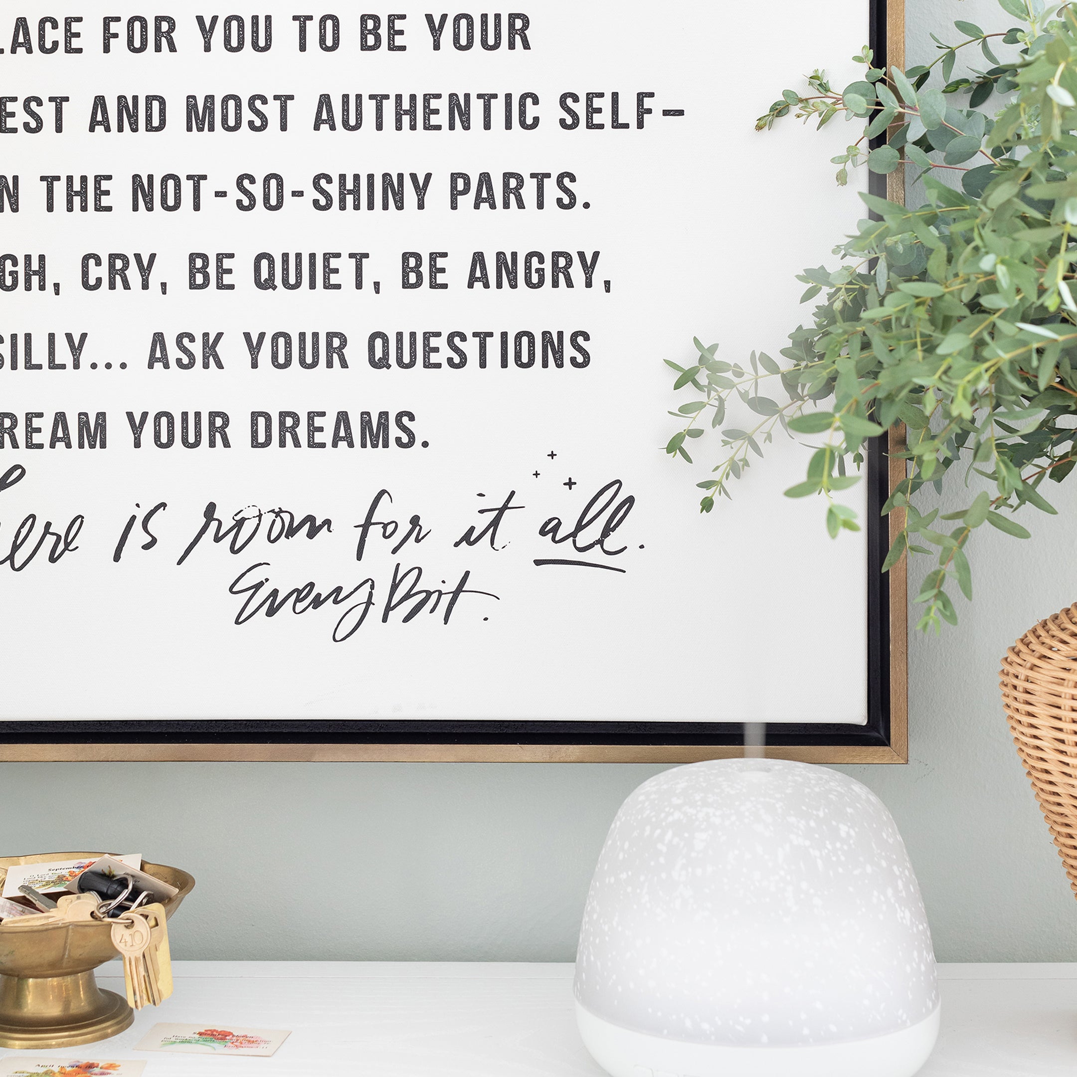 Come On In in Type Canvas Wall Art