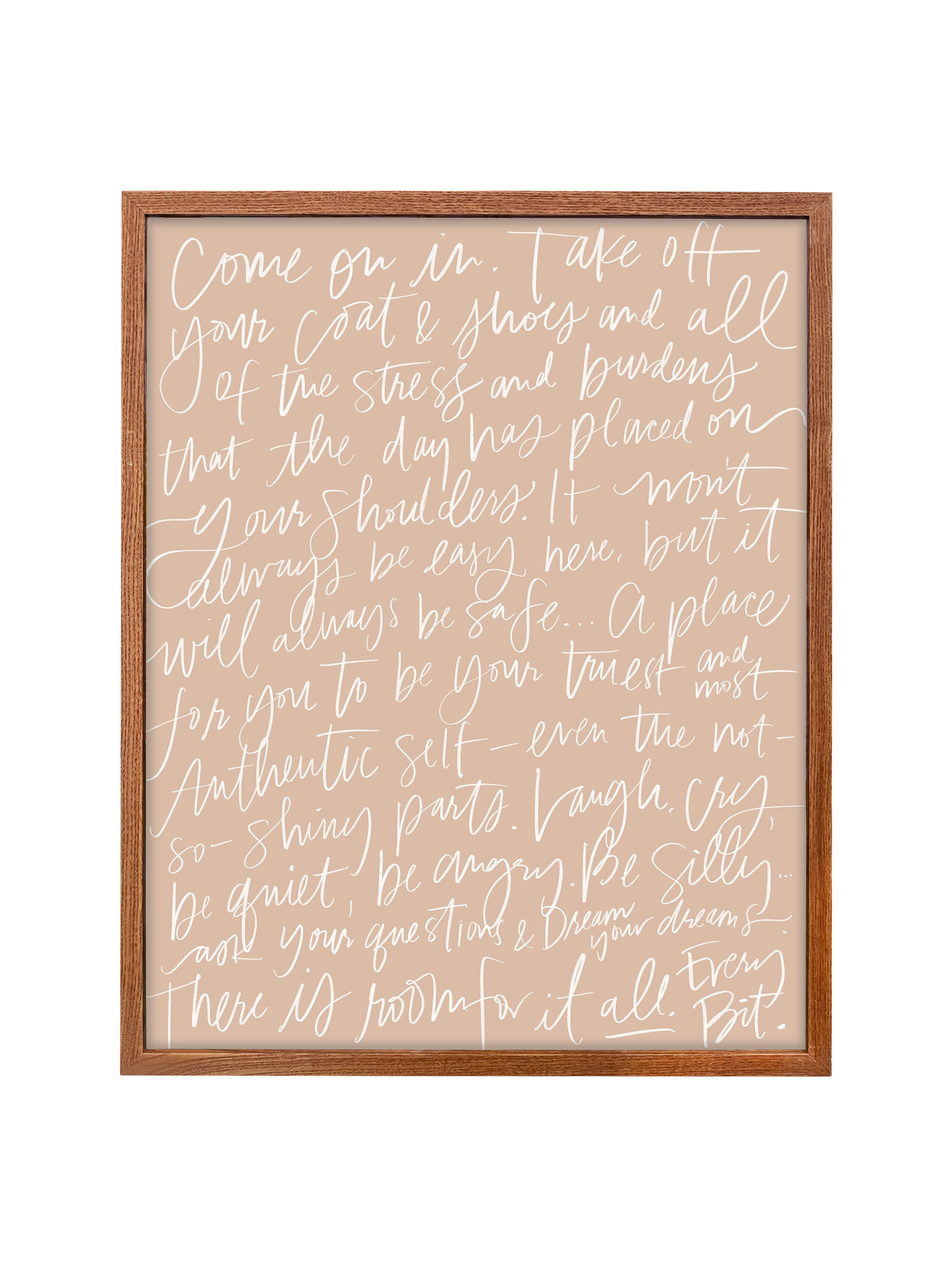 Come On In in Lettering | Cameo | Canvas