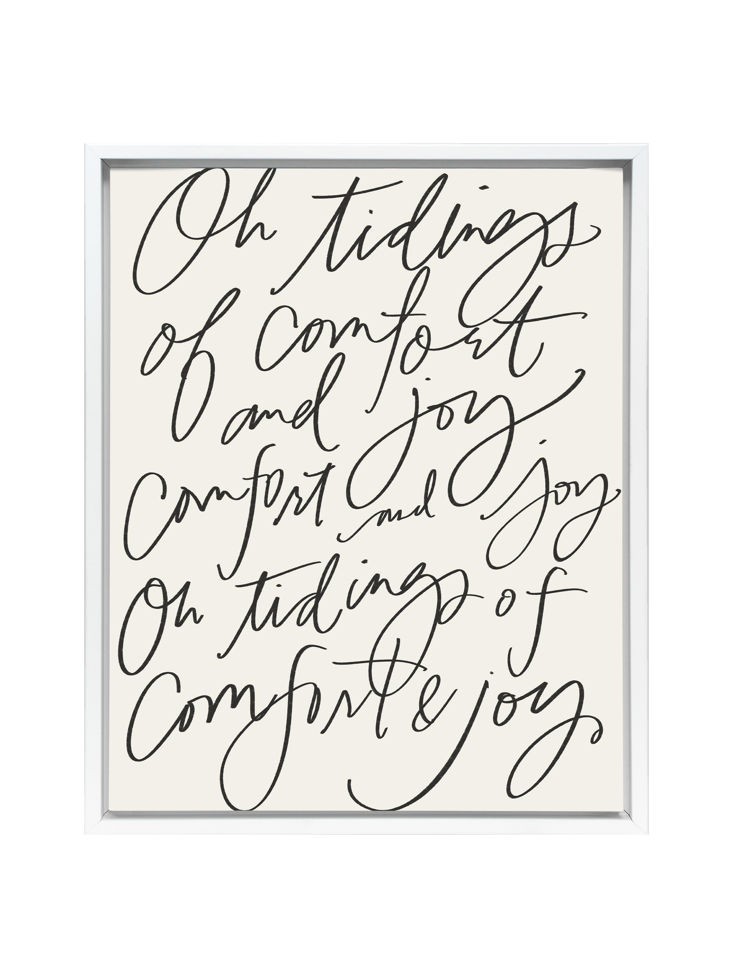 Comfort & Joy | Alabaster | Canvas