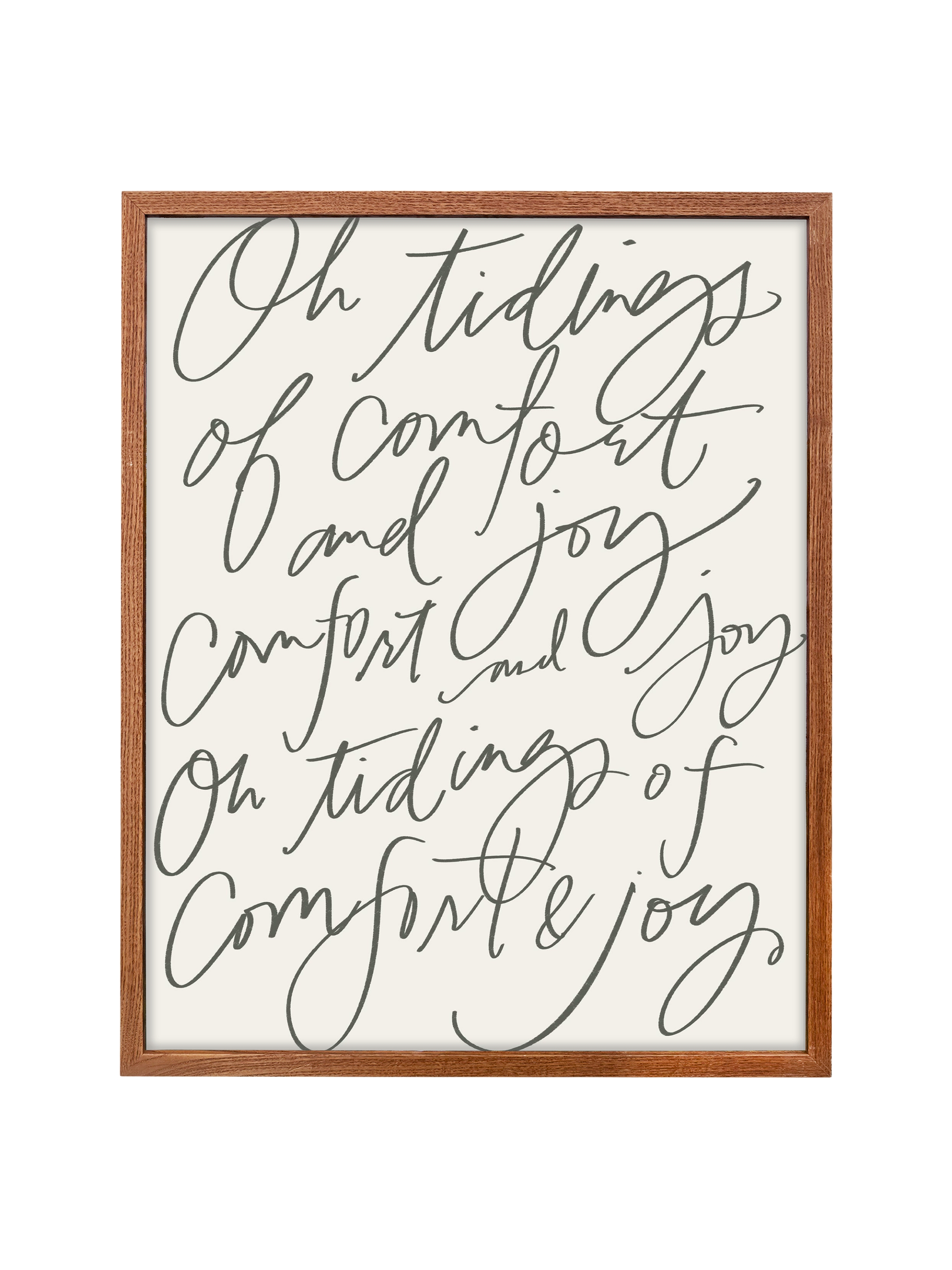 Comfort & Joy | Camp Green | Canvas