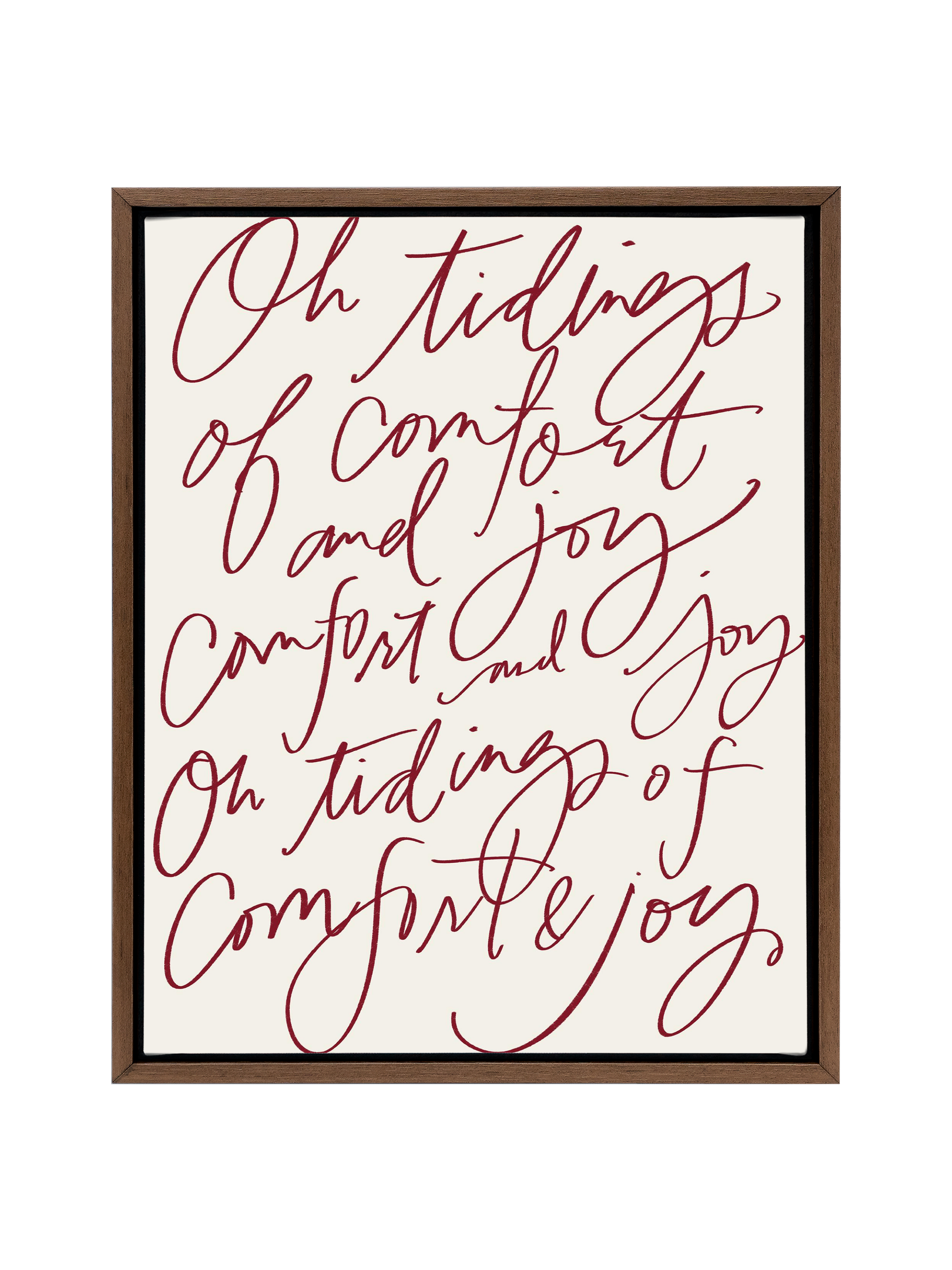 Comfort & Joy | Holiday Red | Canvas