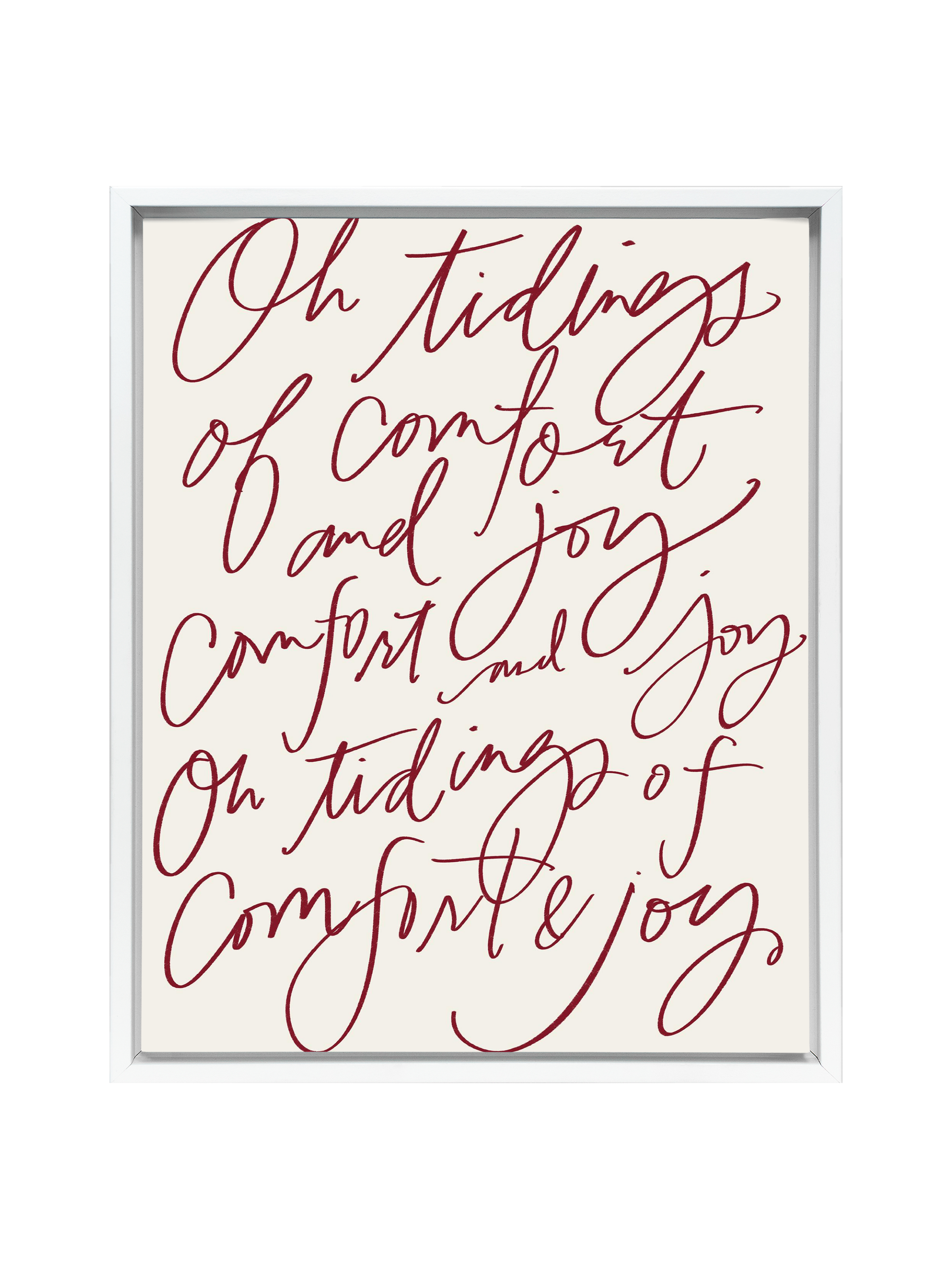 Comfort & Joy | Holiday Red | Canvas