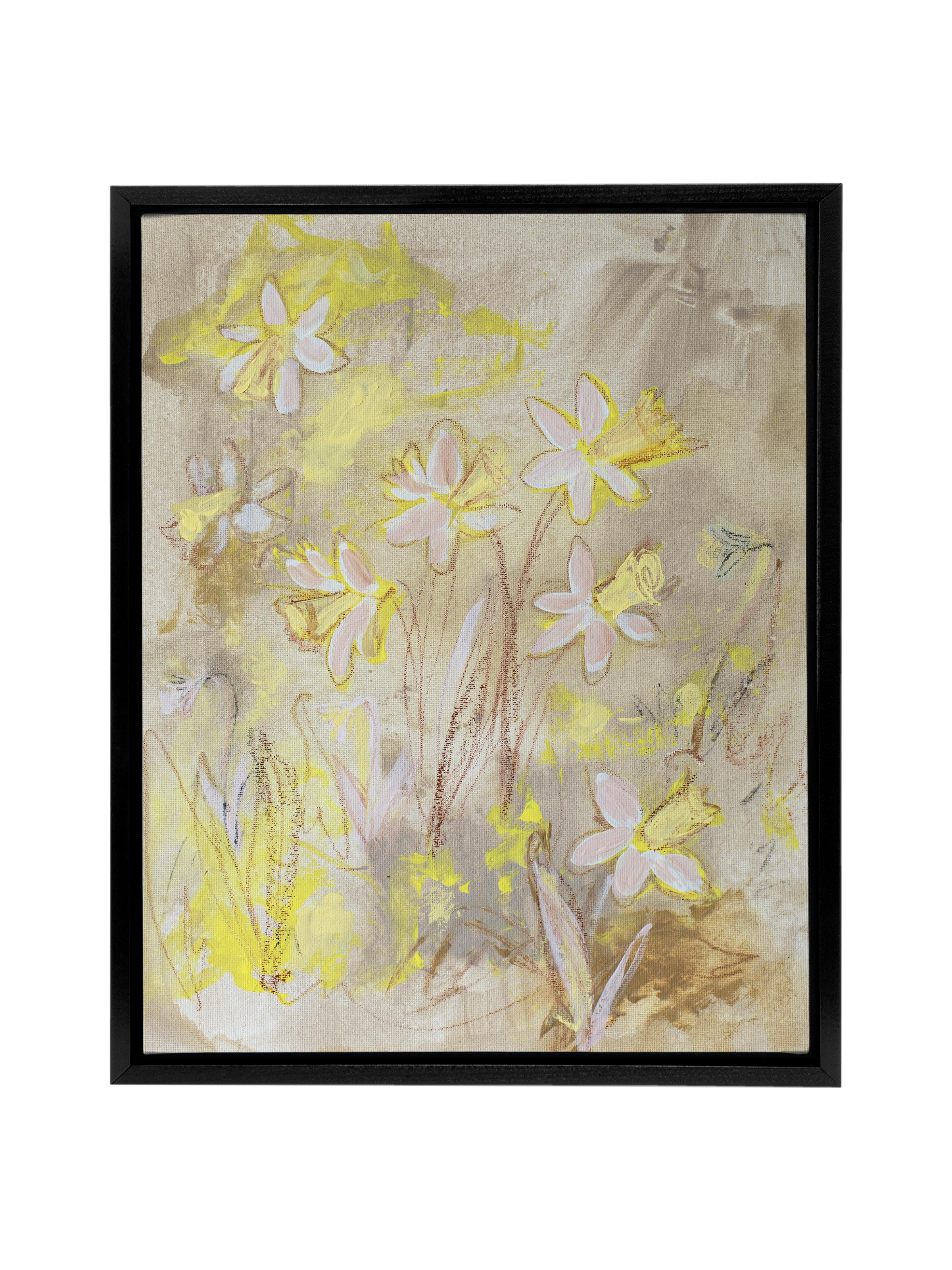Daffodils on Straw | Canvas