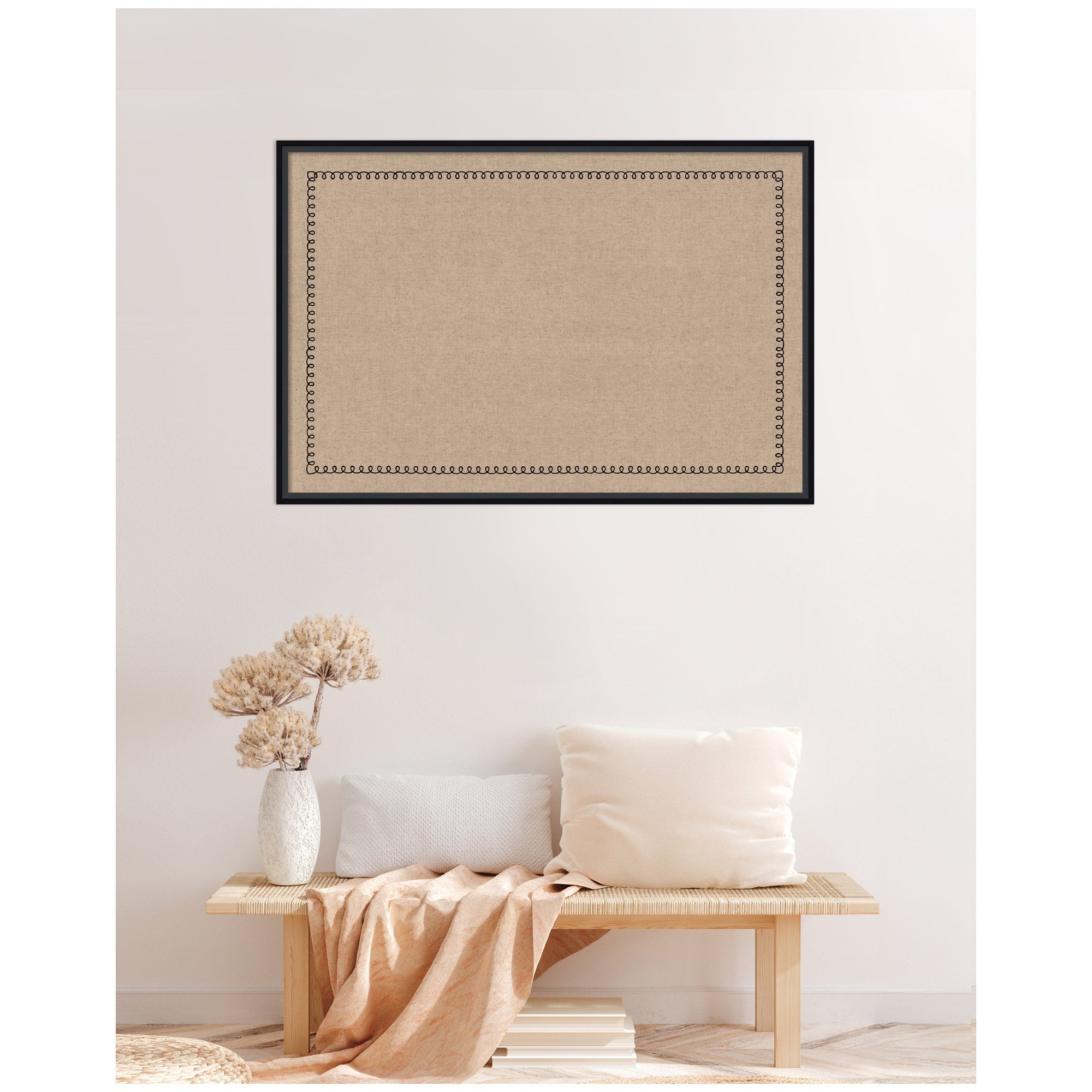 Pinboard Black Scallop Print