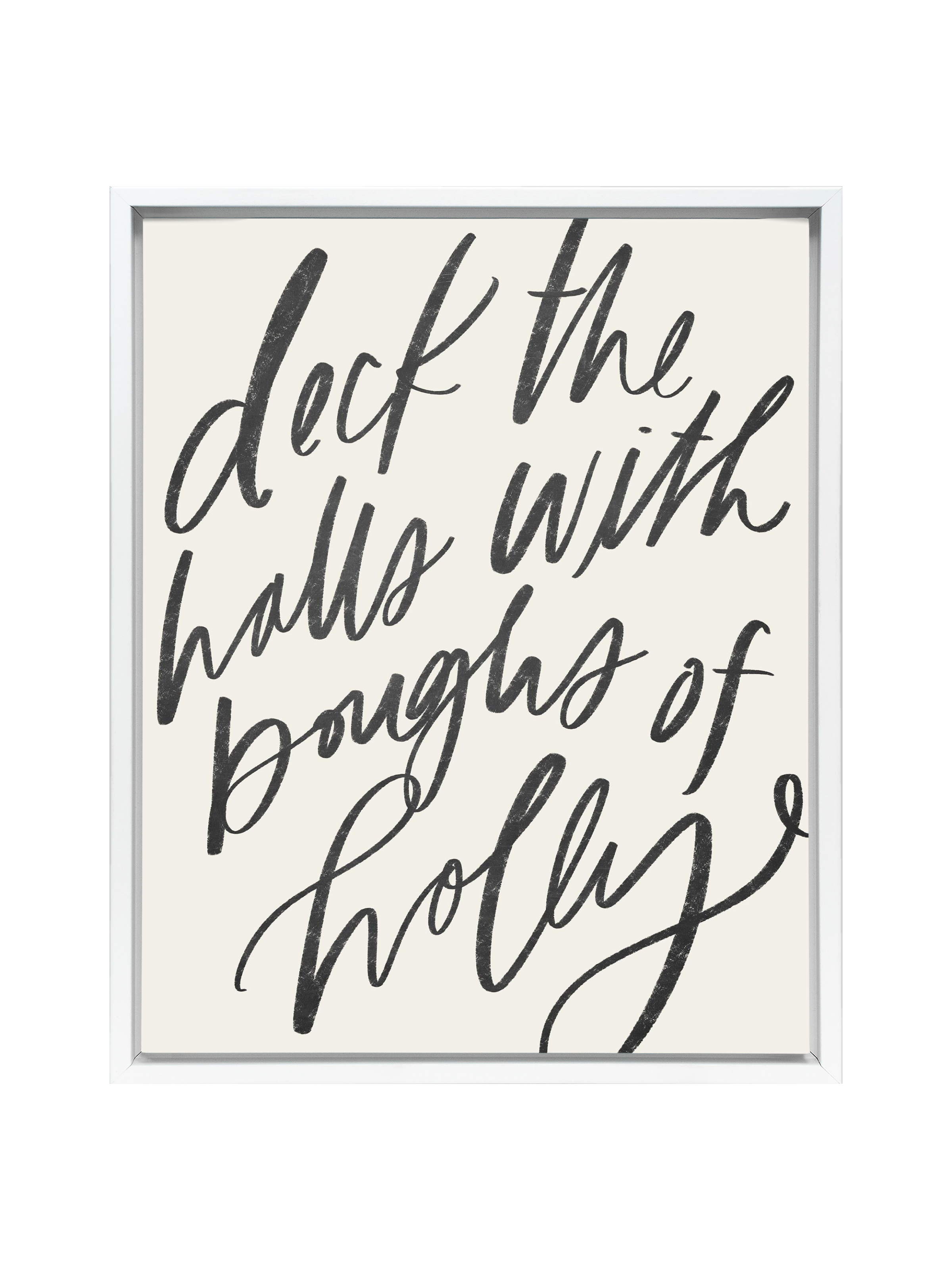 Deck the Halls | Charcoal | Canvas