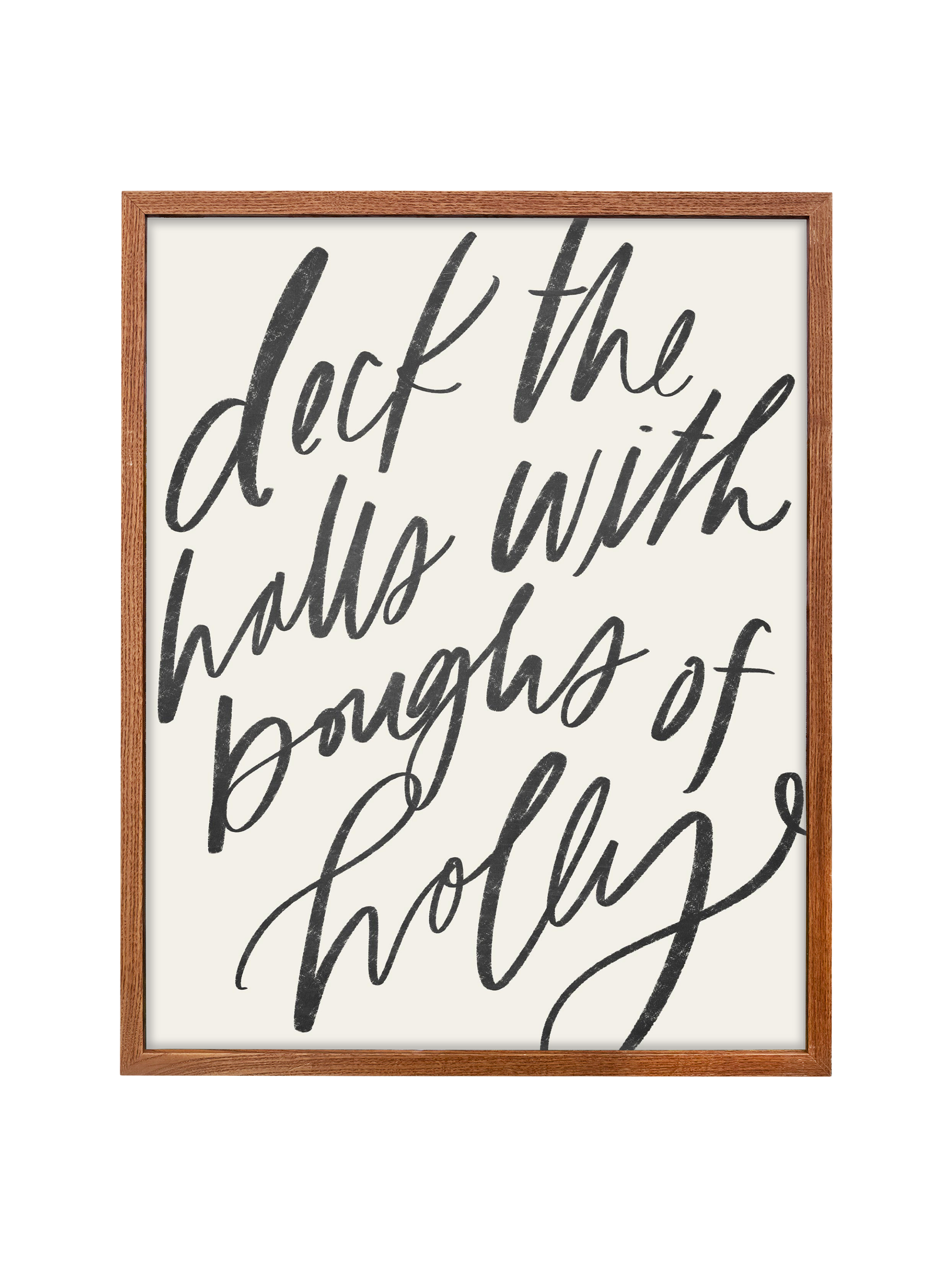 Deck the Halls | Charcoal | Canvas