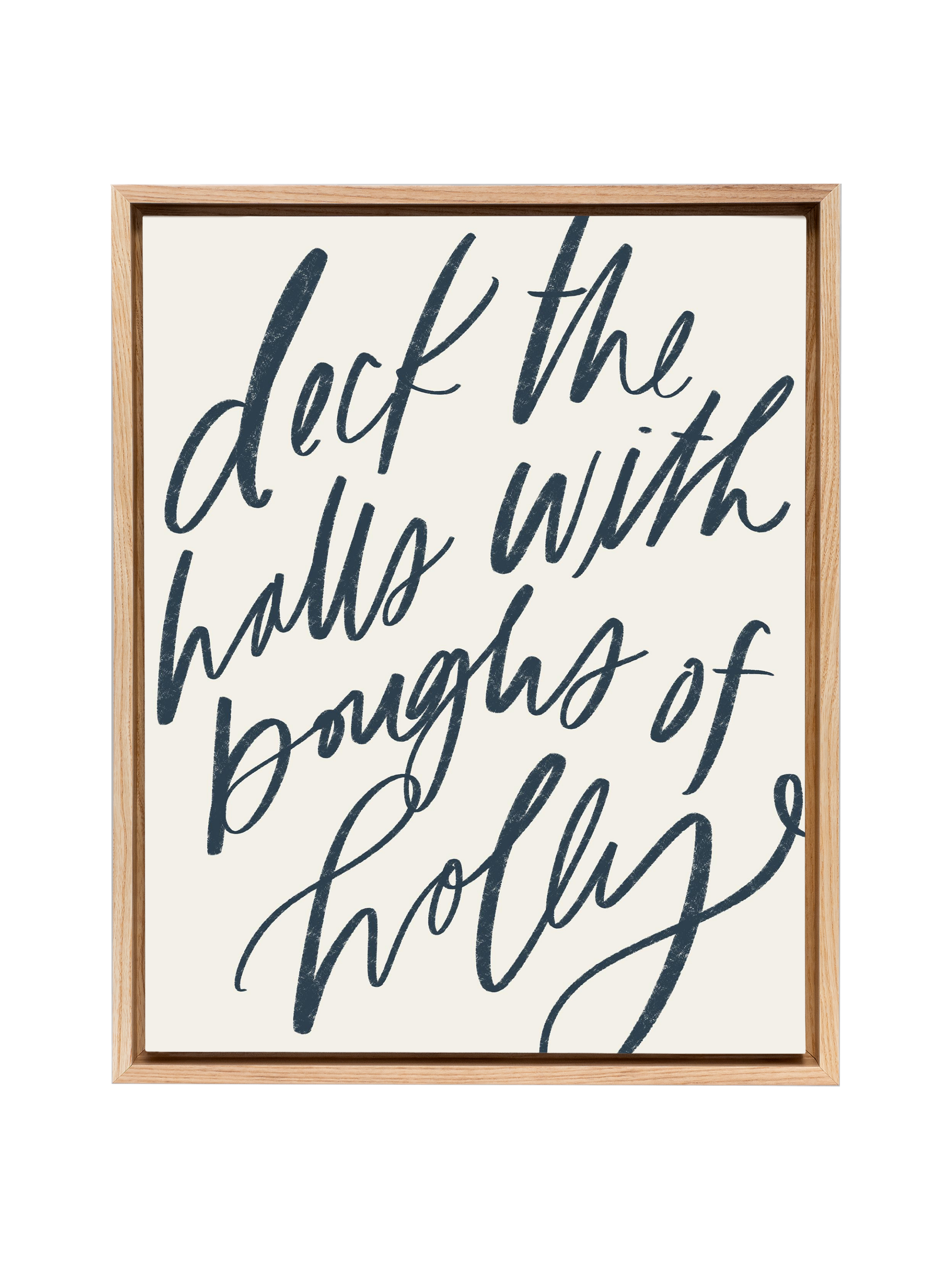 Deck the Halls | Interior Navy | Canvas