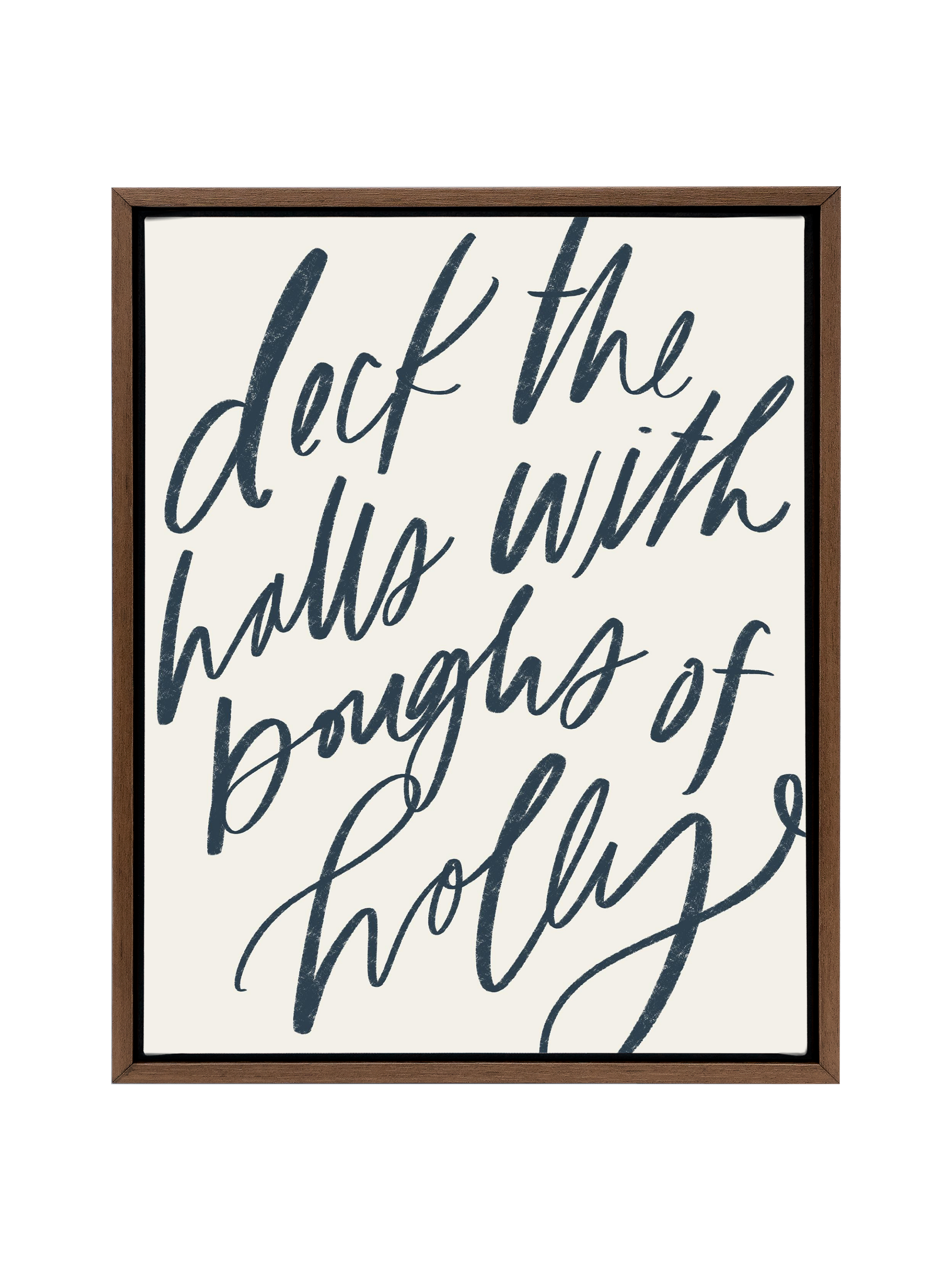 Deck the Halls | Interior Navy | Canvas