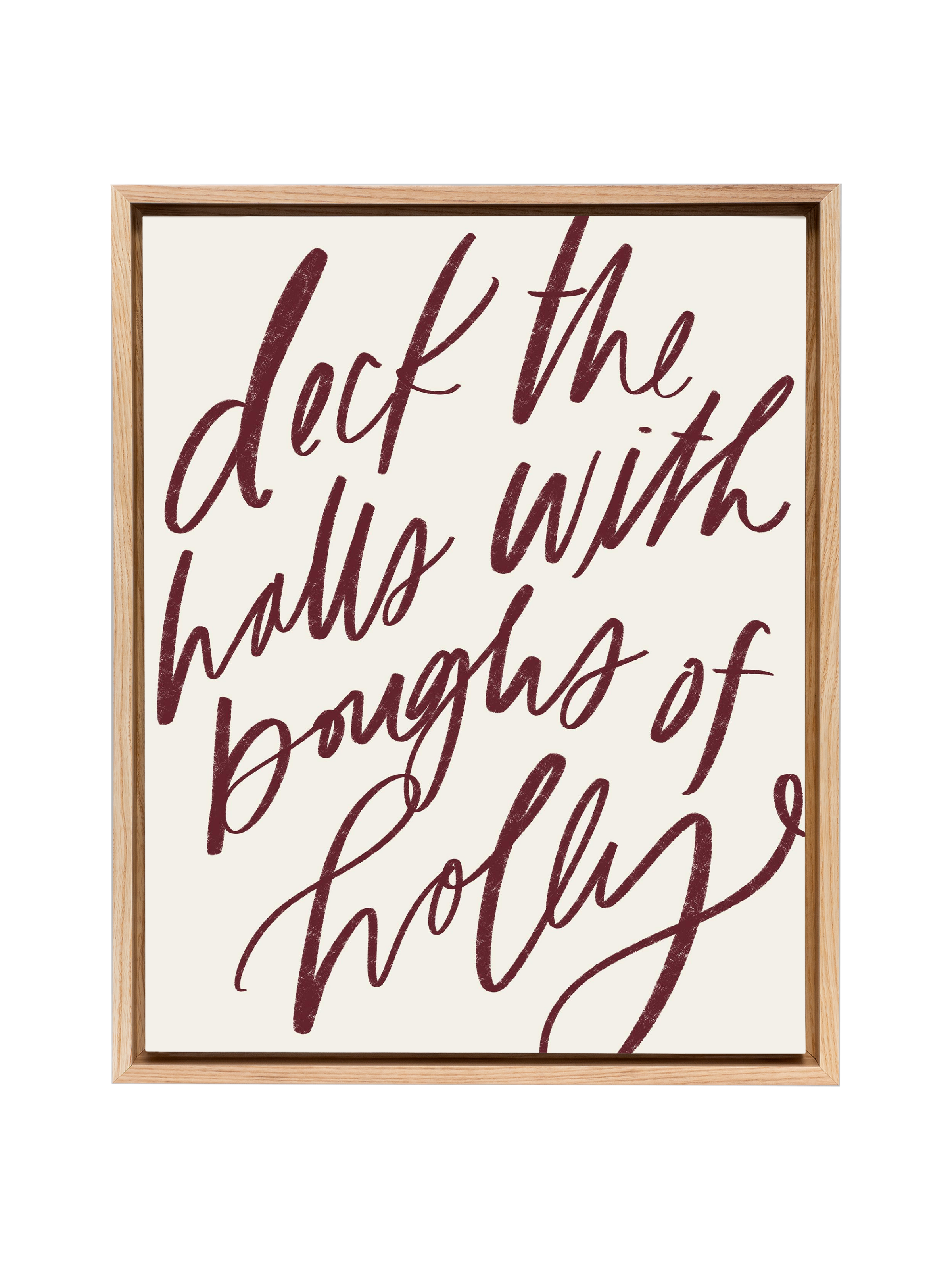 Deck the Halls | Pomegranate | Canvas
