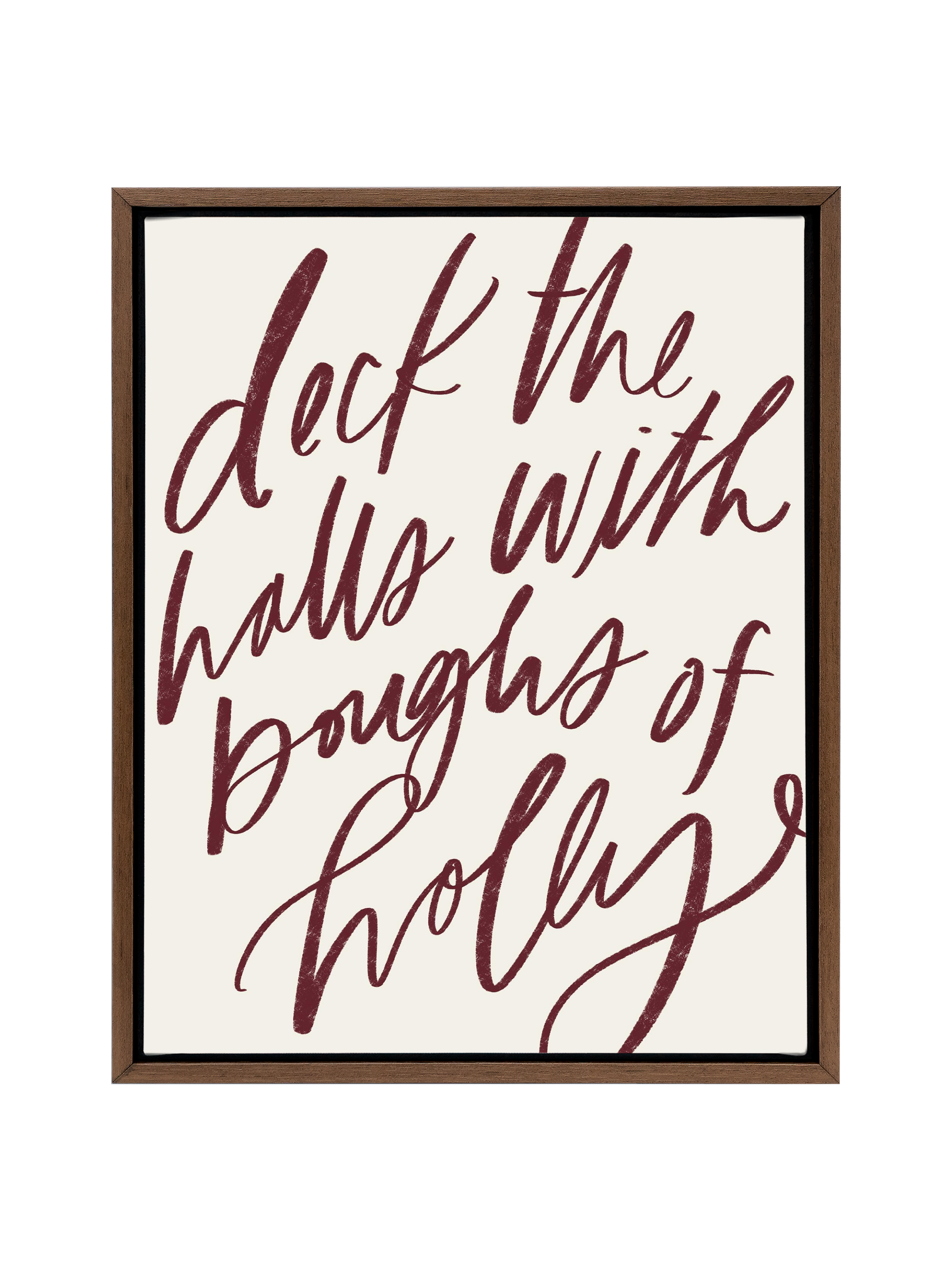 Deck the Halls | Pomegranate | Canvas