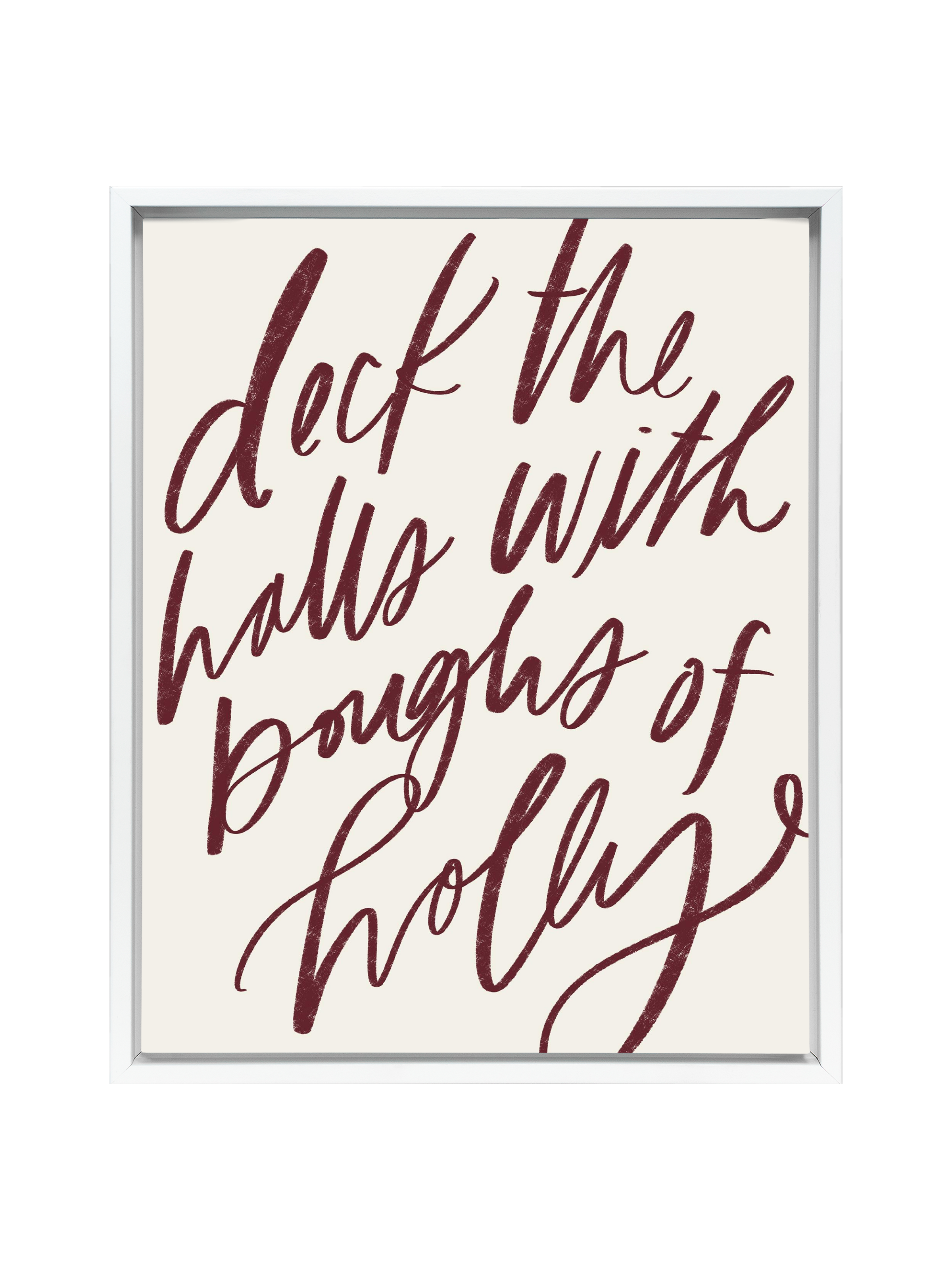 Deck the Halls | Pomegranate | Canvas