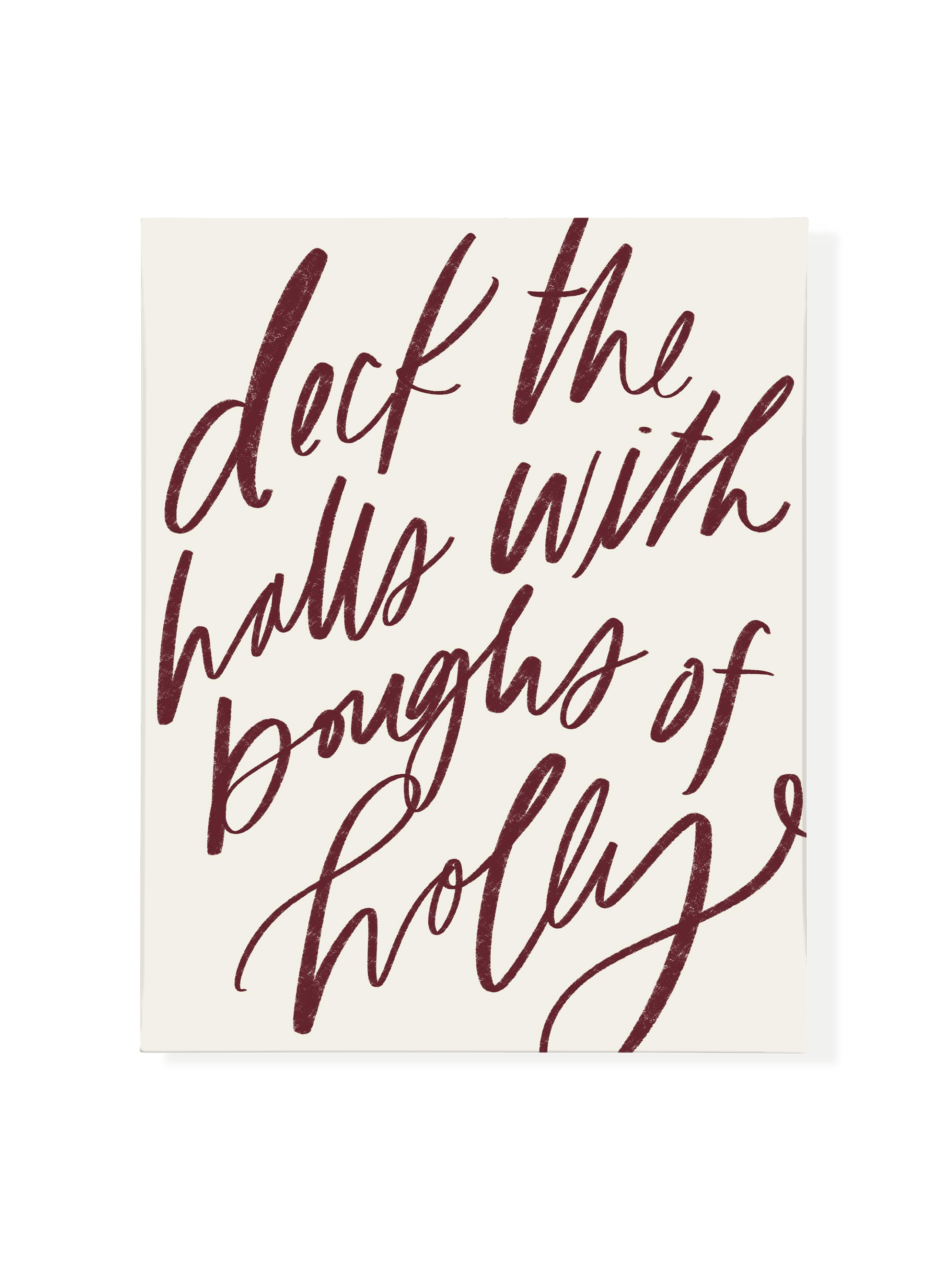 Deck the Halls | Pomegranate | Canvas