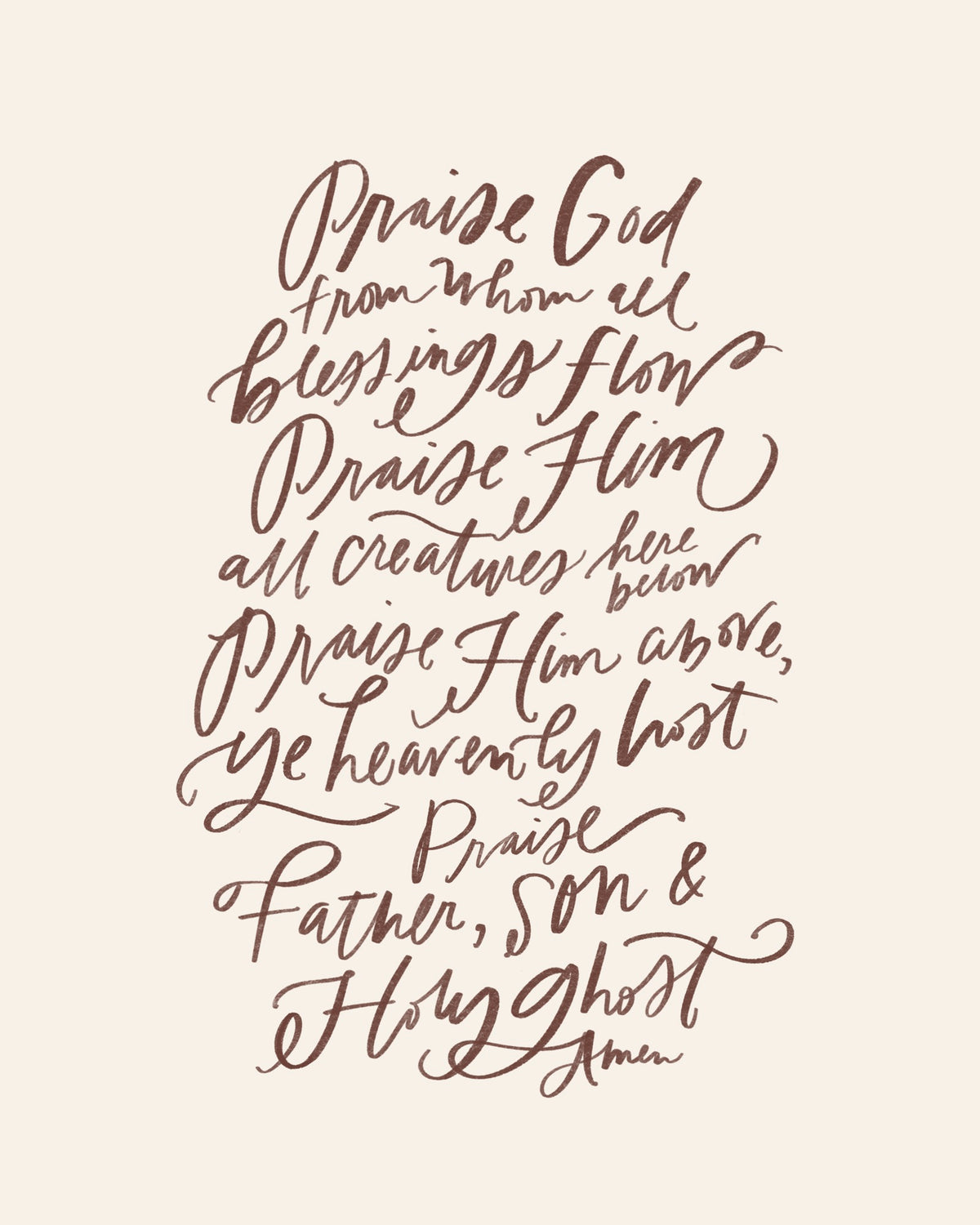 Doxology Canvas Wall Art