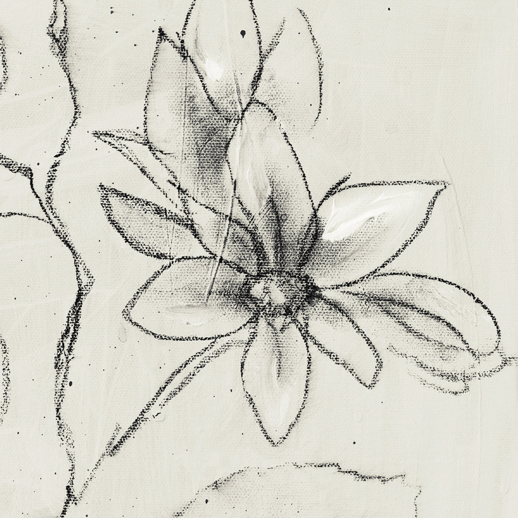 Magnolia Stem Canvas Wall Art