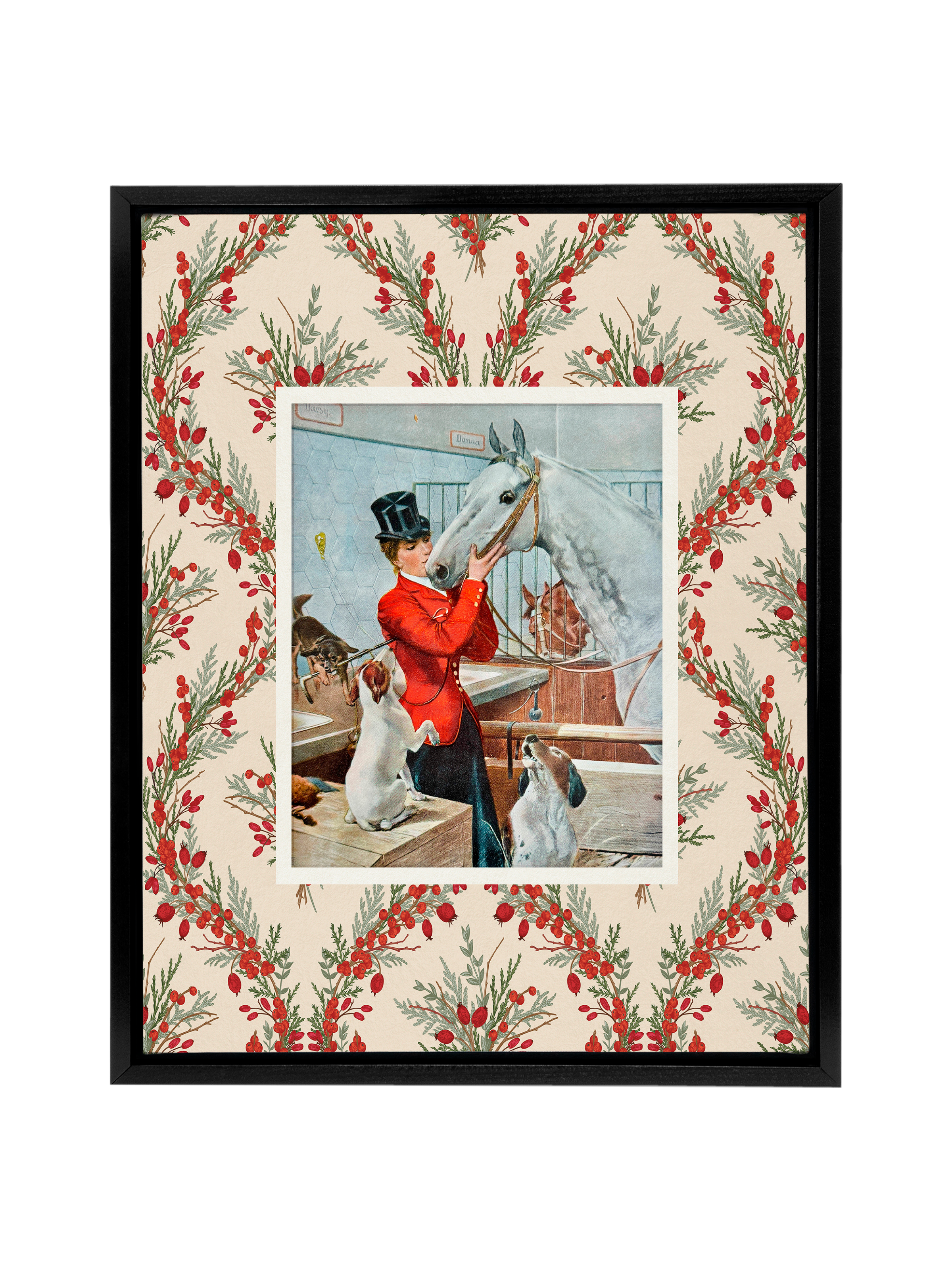 Equestrian and Her Darlings | Canvas