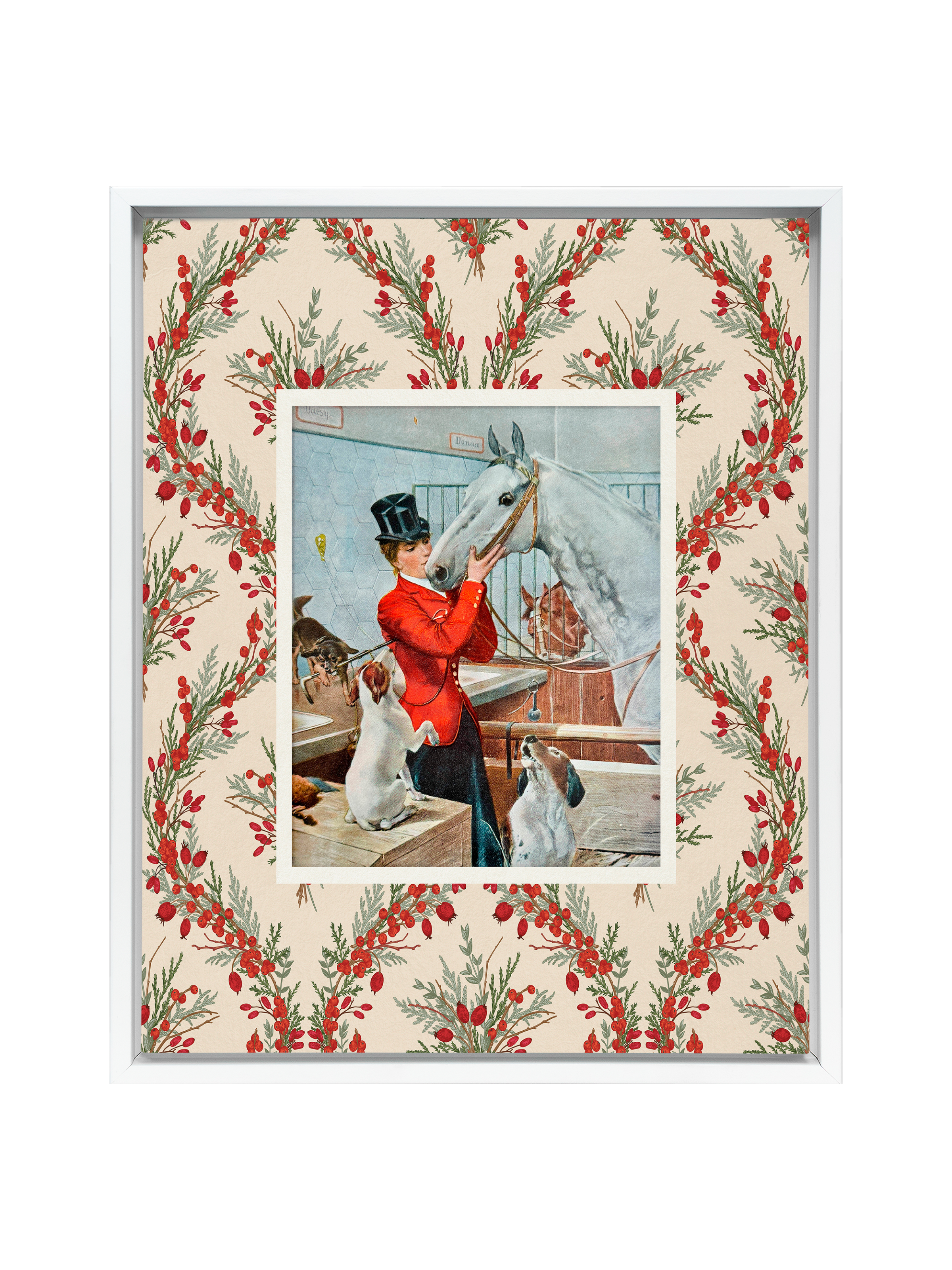 Equestrian and Her Darlings | Canvas