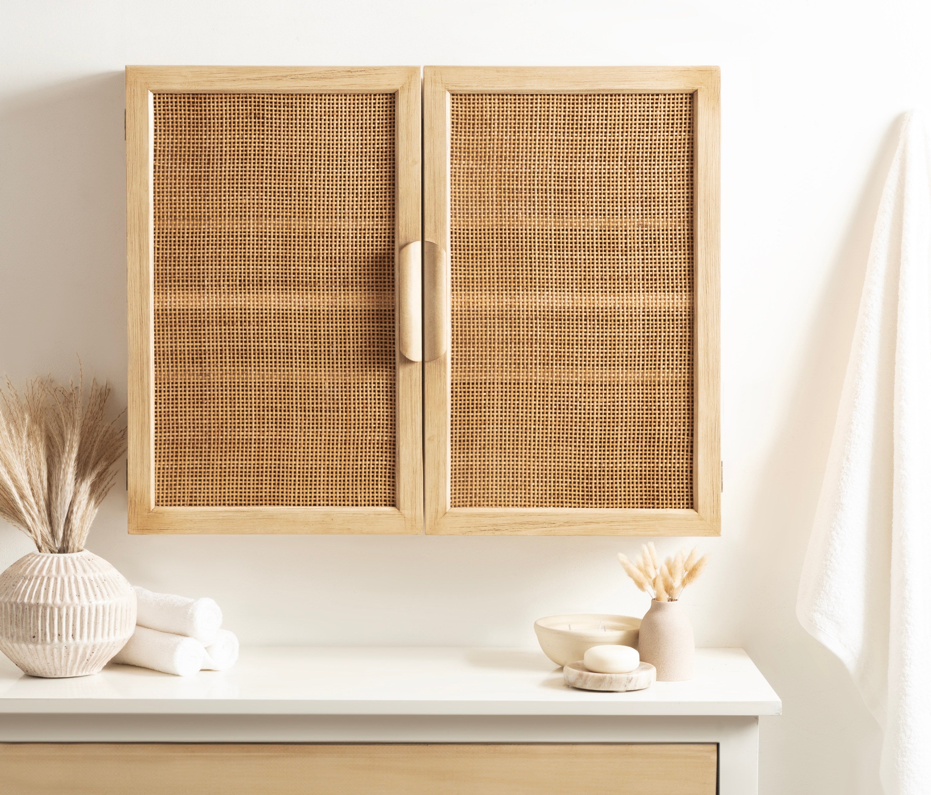 Ori Rattan Wall Cabinet