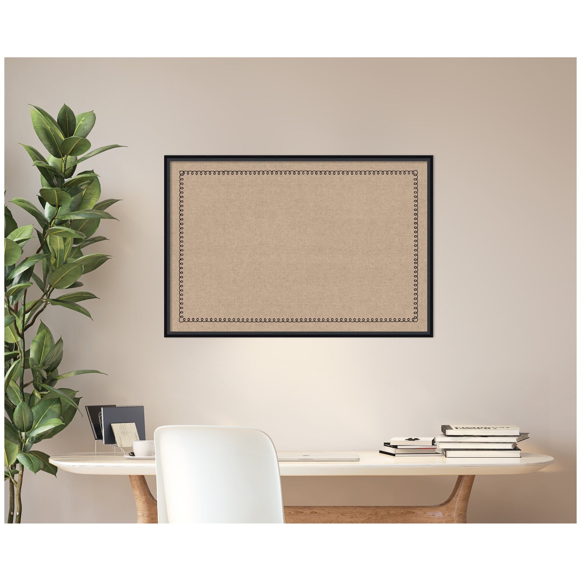 Pinboard Black Scallop Print