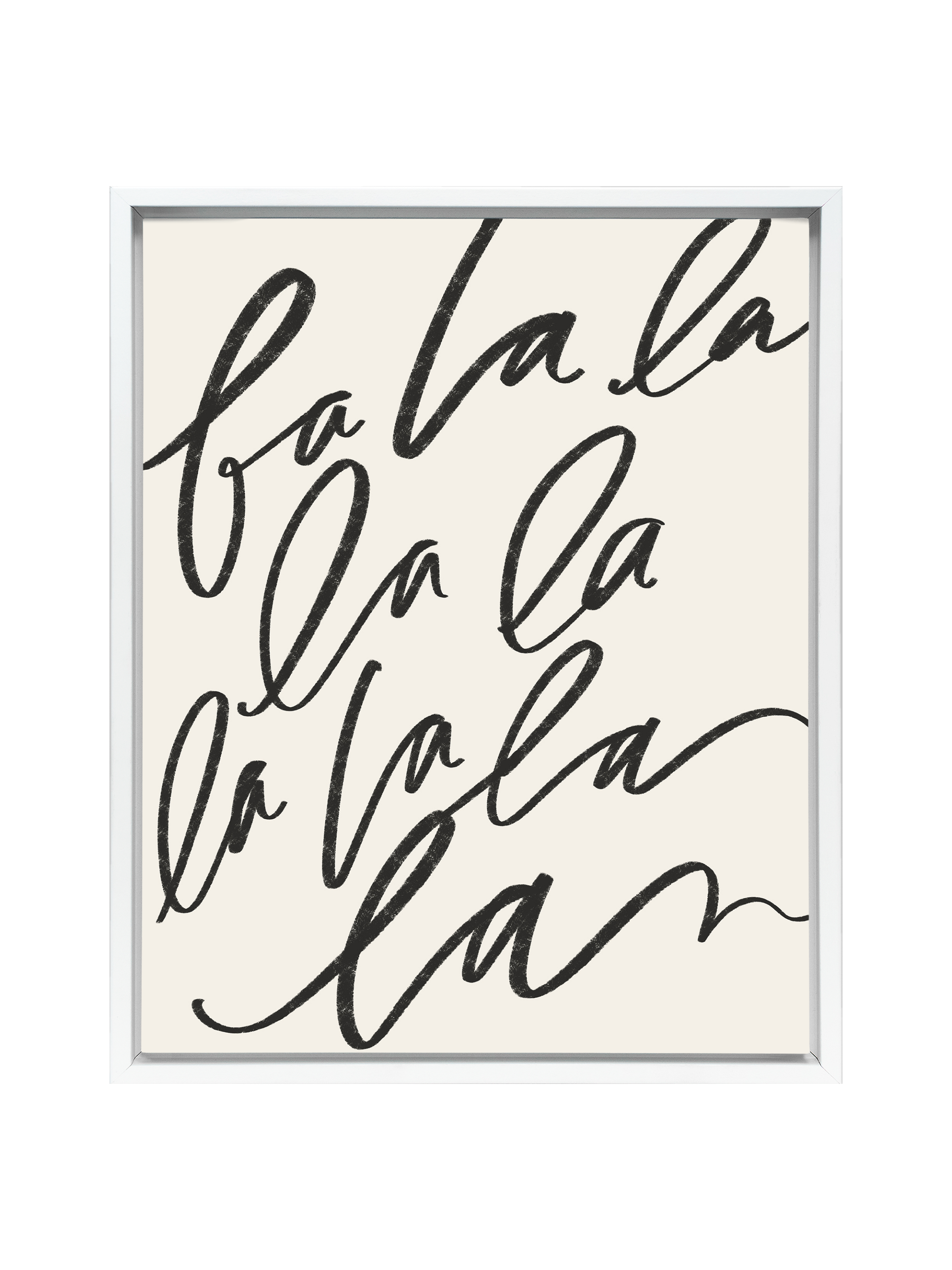 Fa La La | Alabaster | Canvas