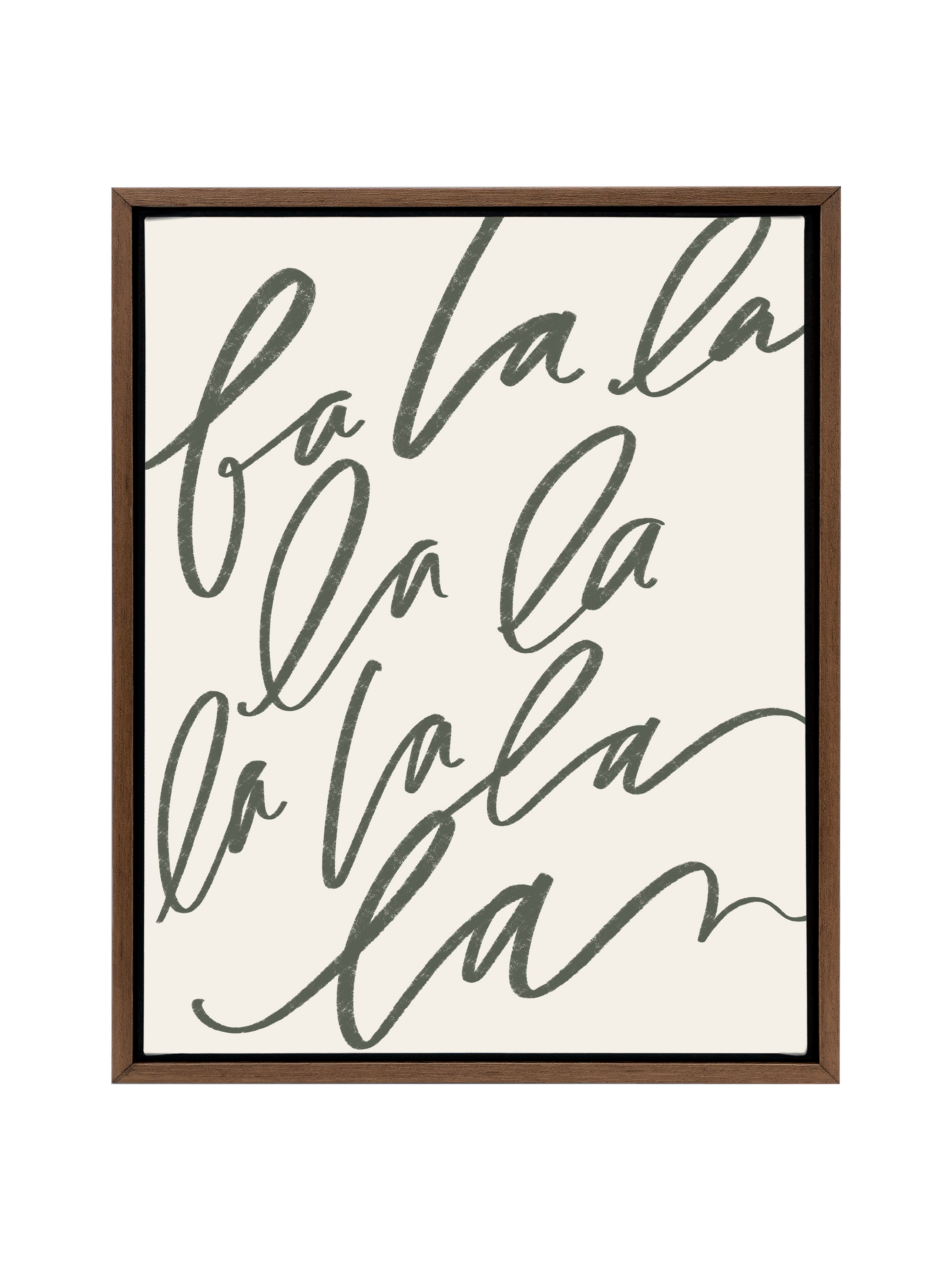 Fa La La | Camp Green | Canvas