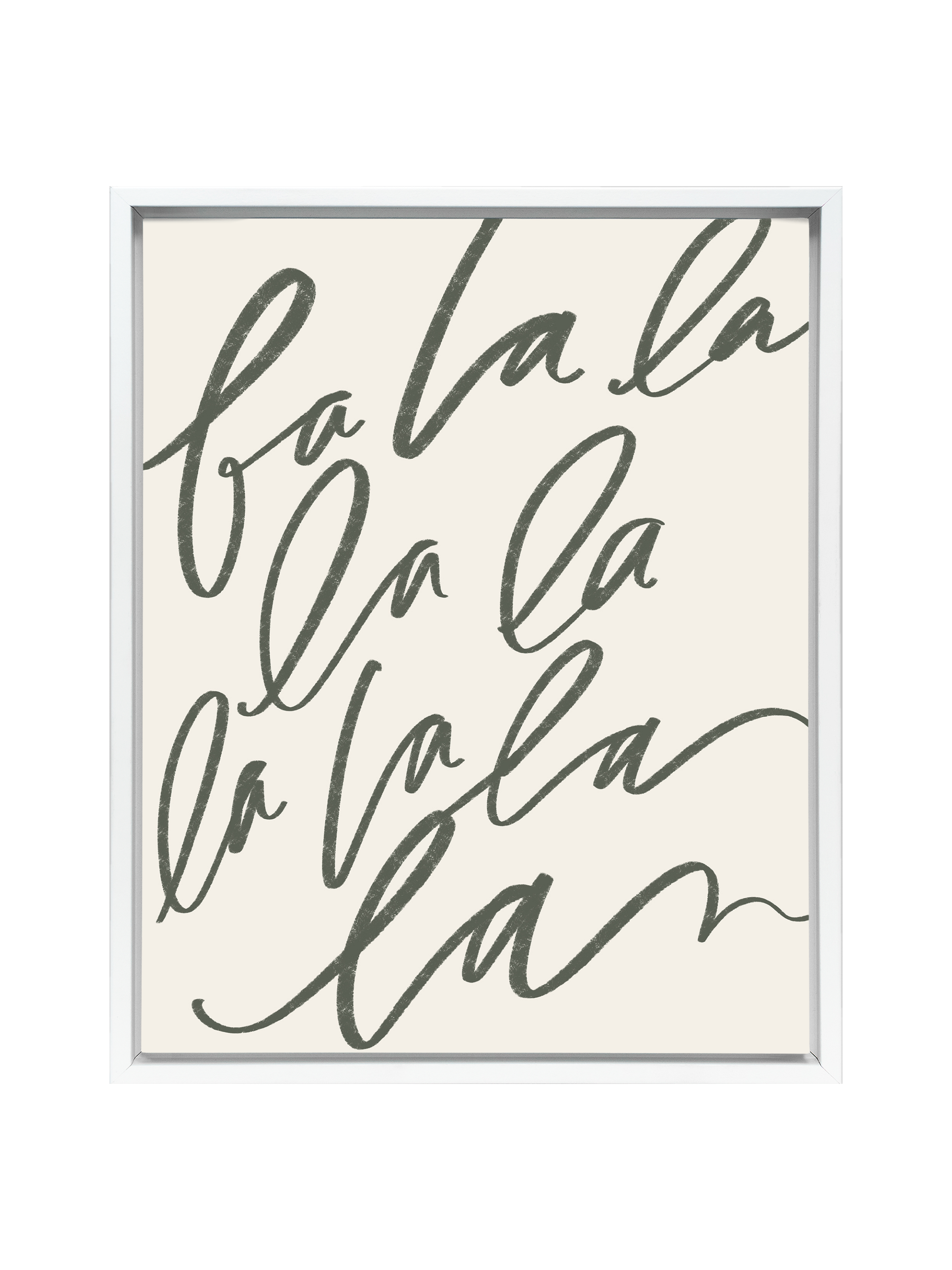 Fa La La | Camp Green | Canvas