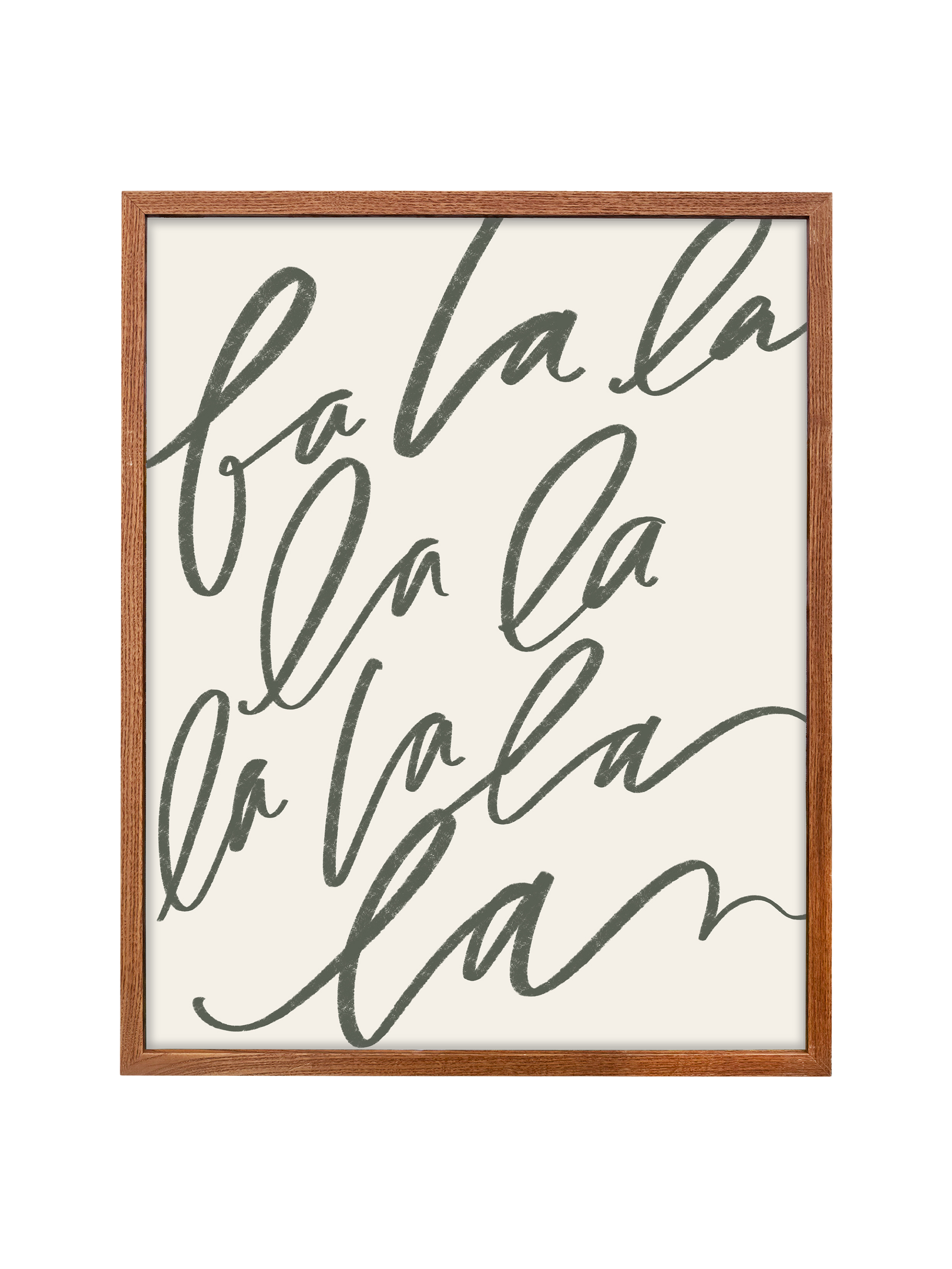 Fa La La | Camp Green | Canvas