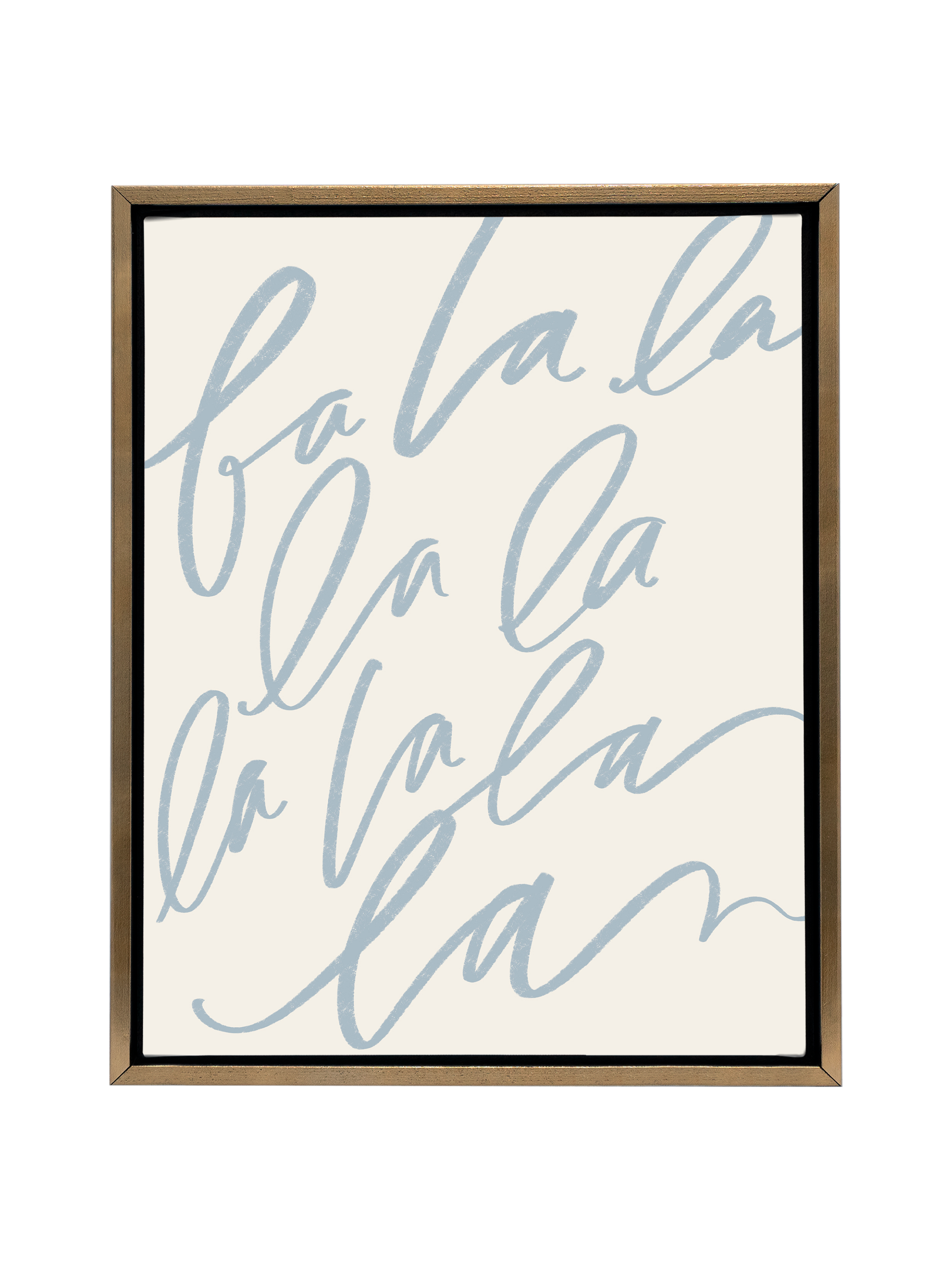 Fa La La | Dusty Blue | Canvas