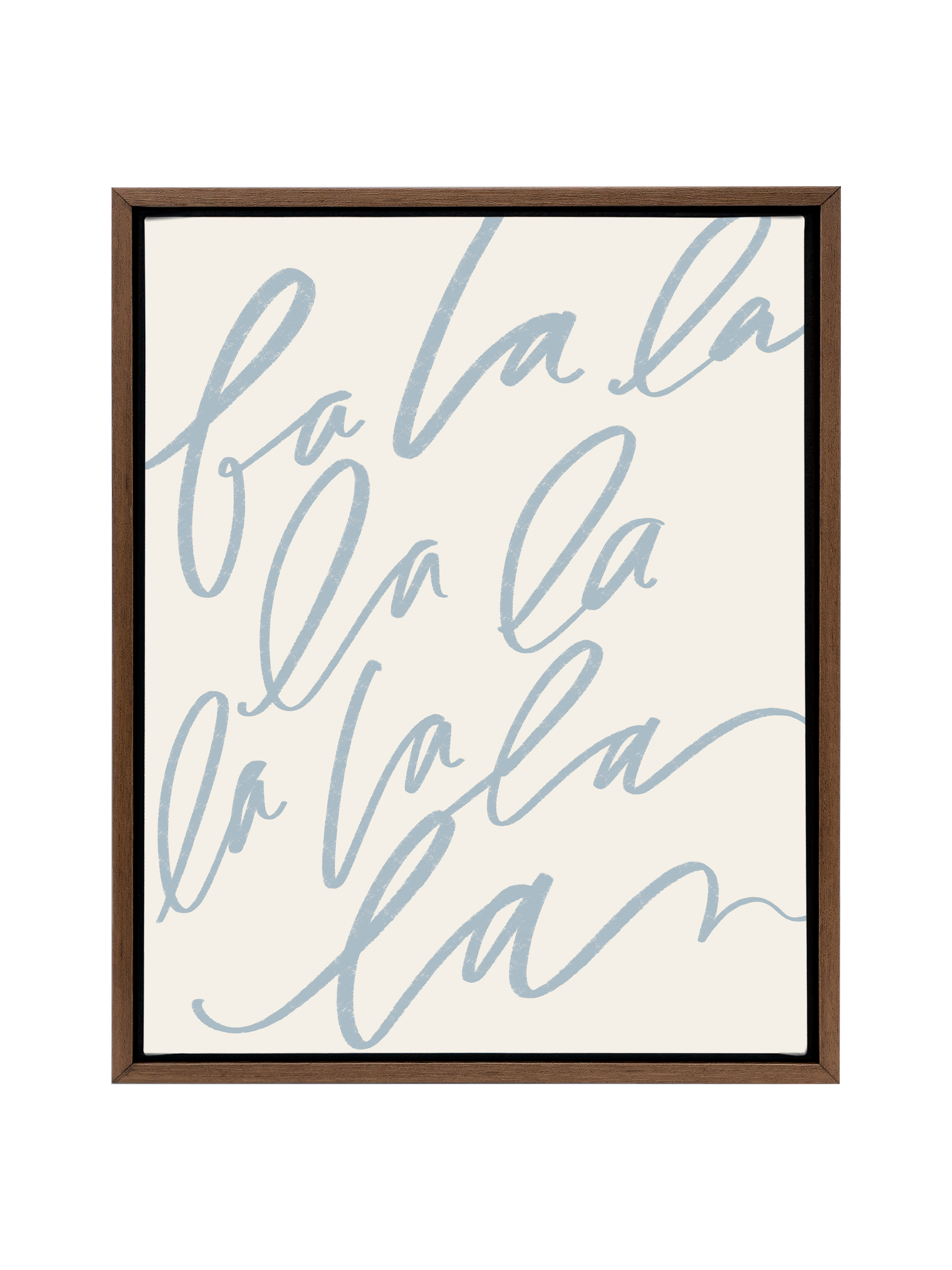 Fa La La | Dusty Blue | Canvas