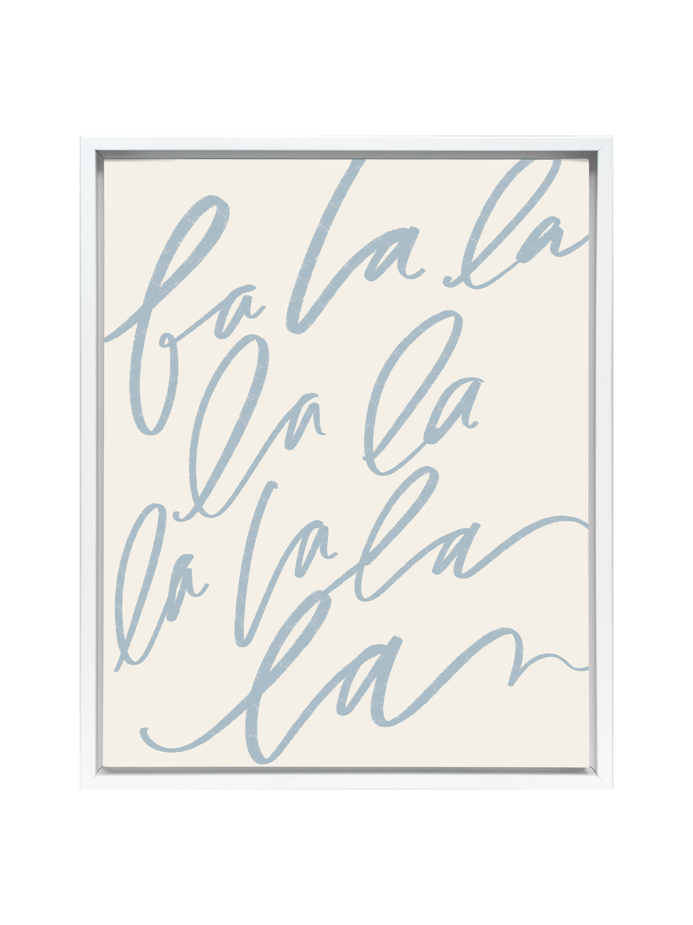 Fa La La | Dusty Blue | Canvas