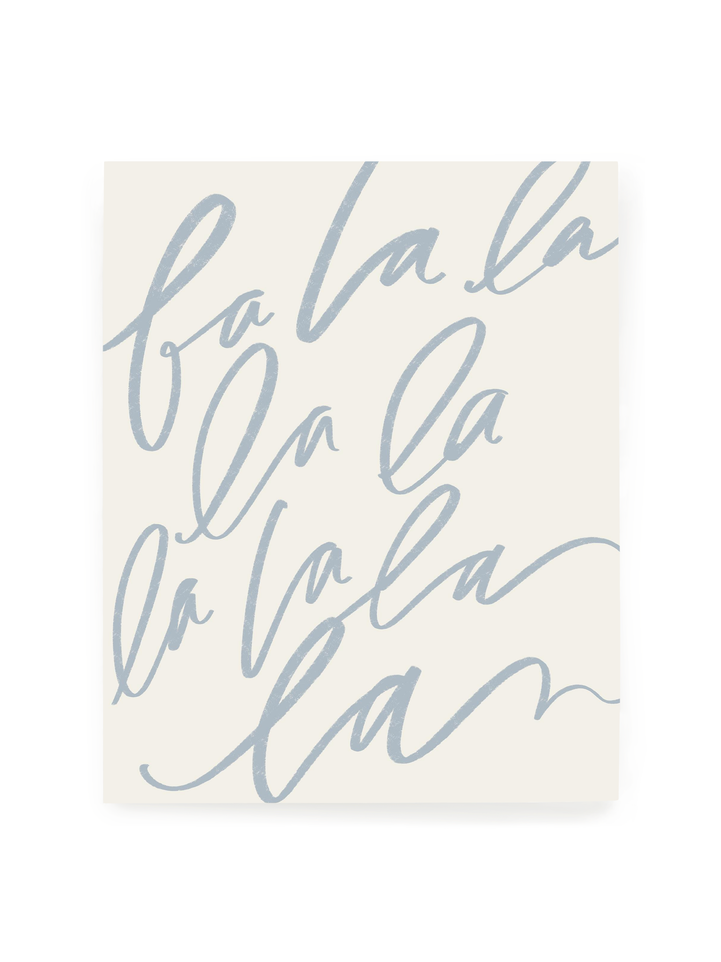 Fa La La | Dusty Blue | Art Print