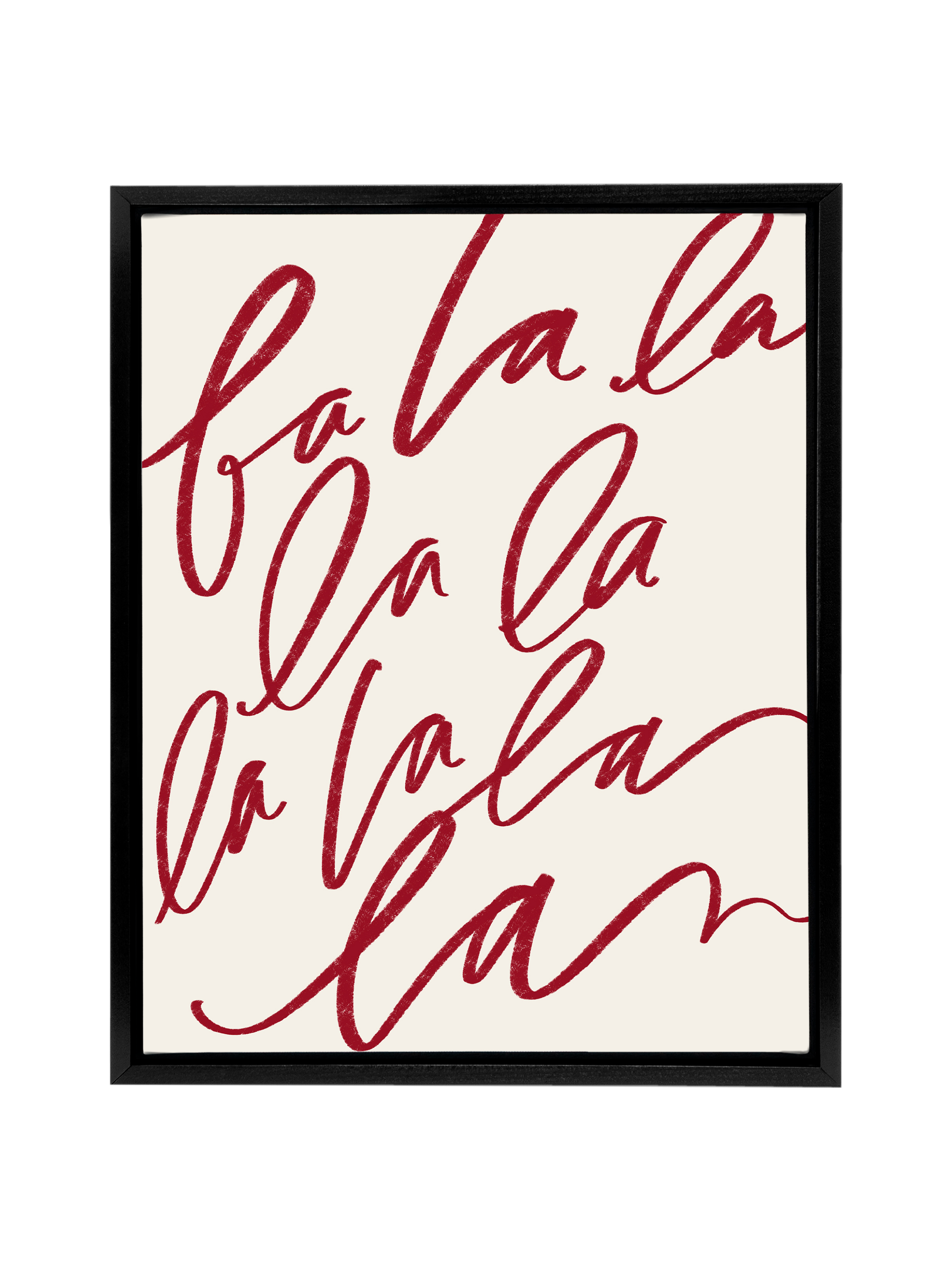 Fa La La | Holiday Red | Canvas