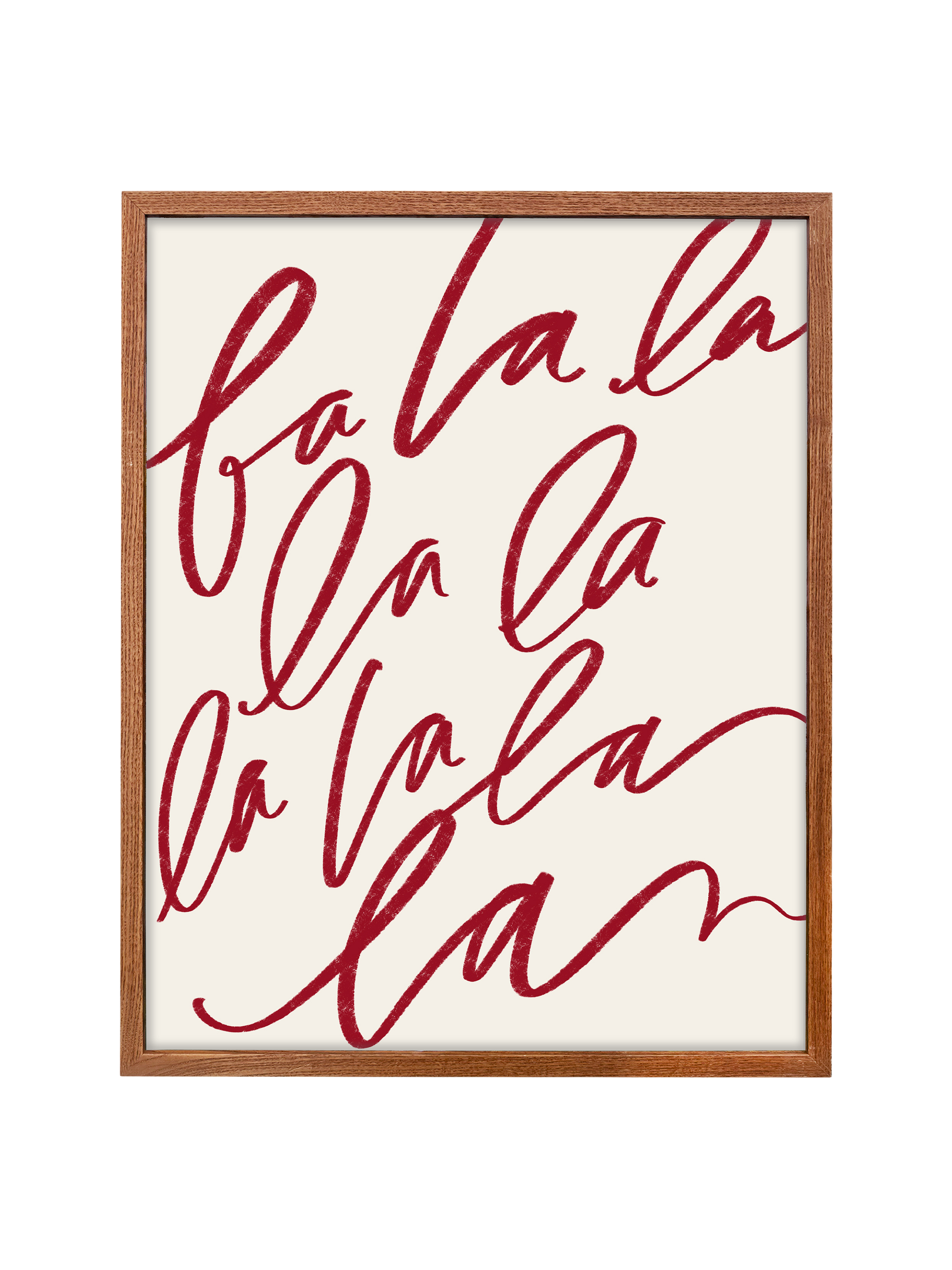 Fa La La | Holiday Red | Canvas