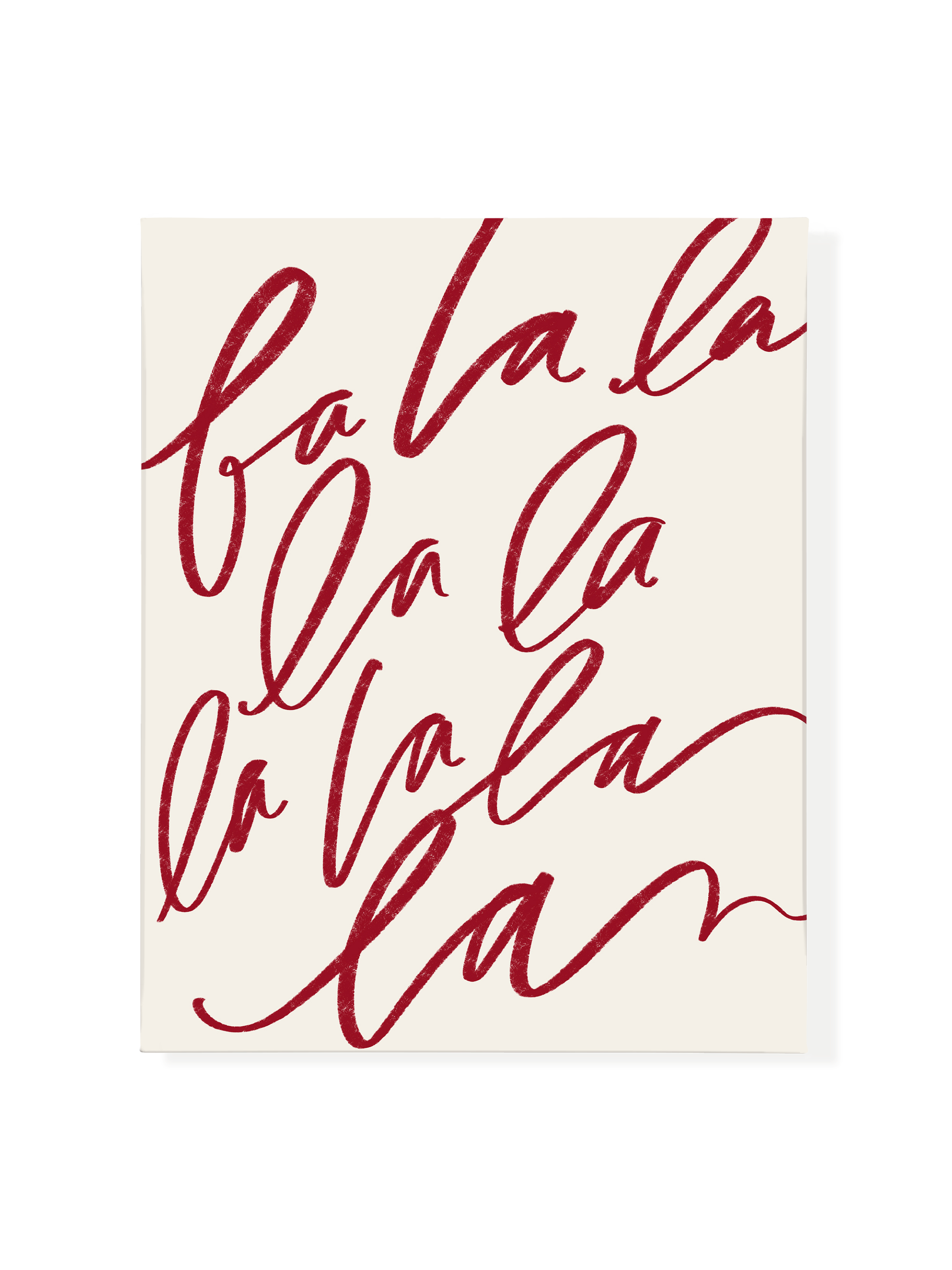 Fa La La | Holiday Red | Canvas