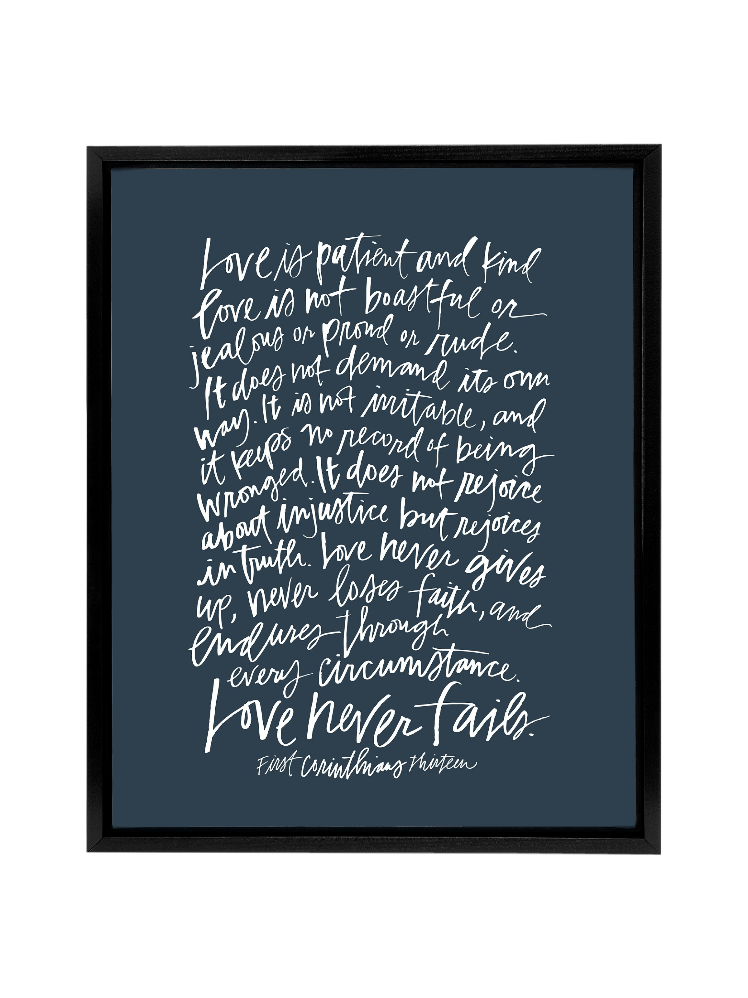 First Corinthians | Pure White | Canvas