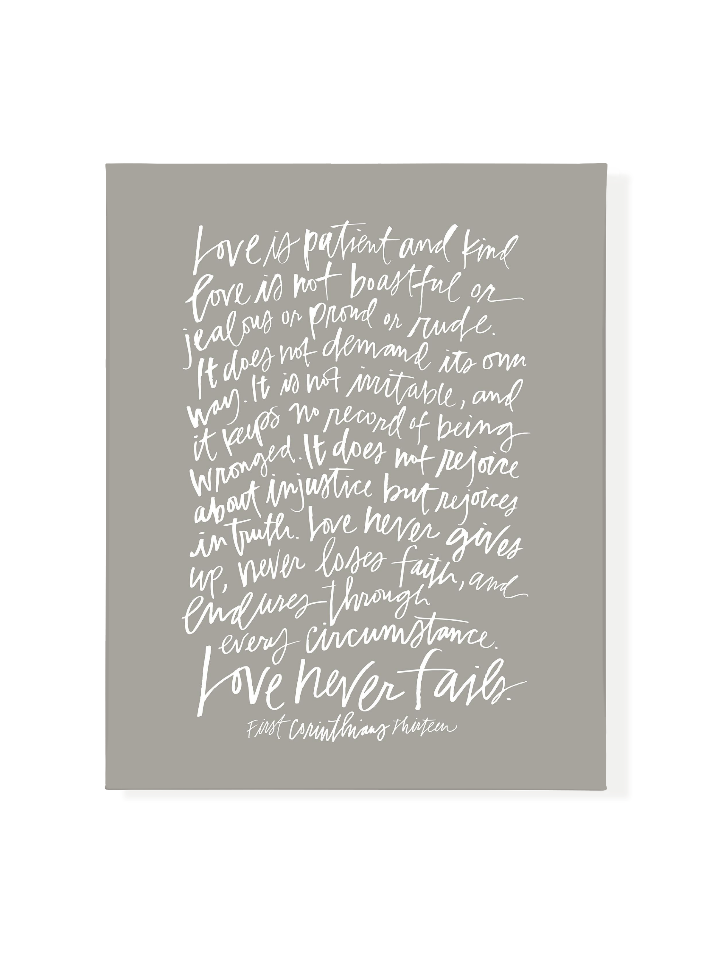 First Corinthians | Charcoal | Canvas